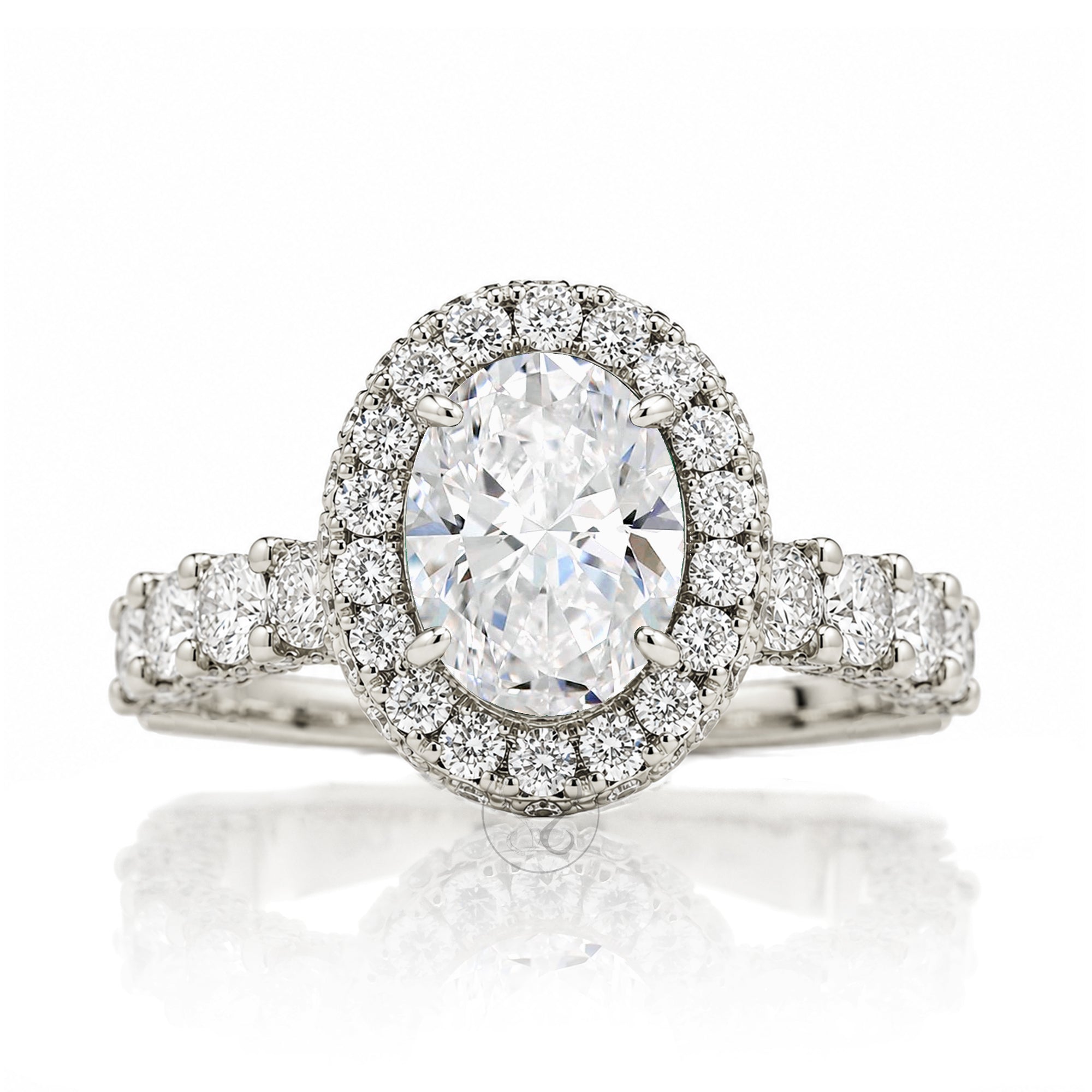 The Florence Oval Diamond Ring