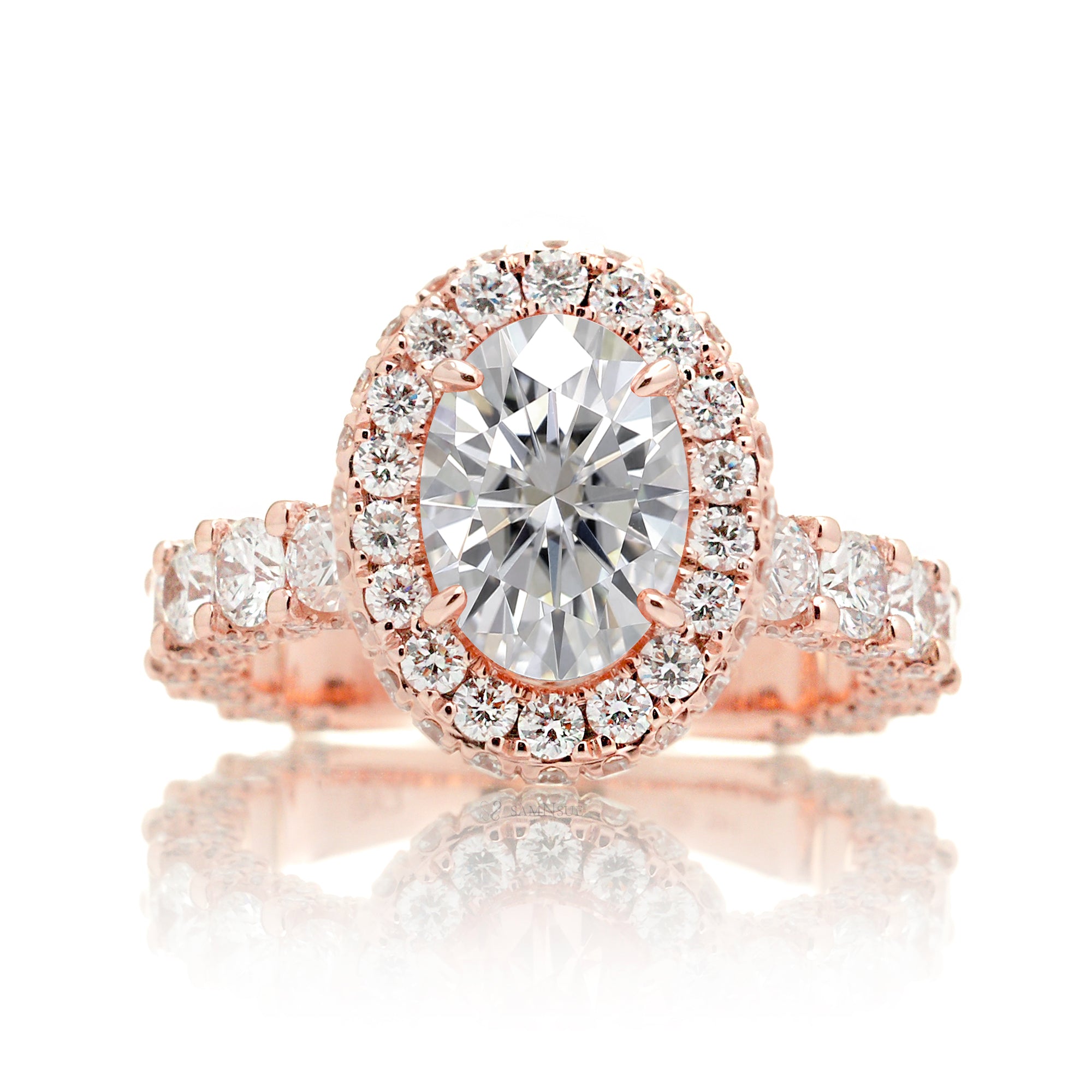 The Florence Oval Moissanite Ring (Lab-Grown)