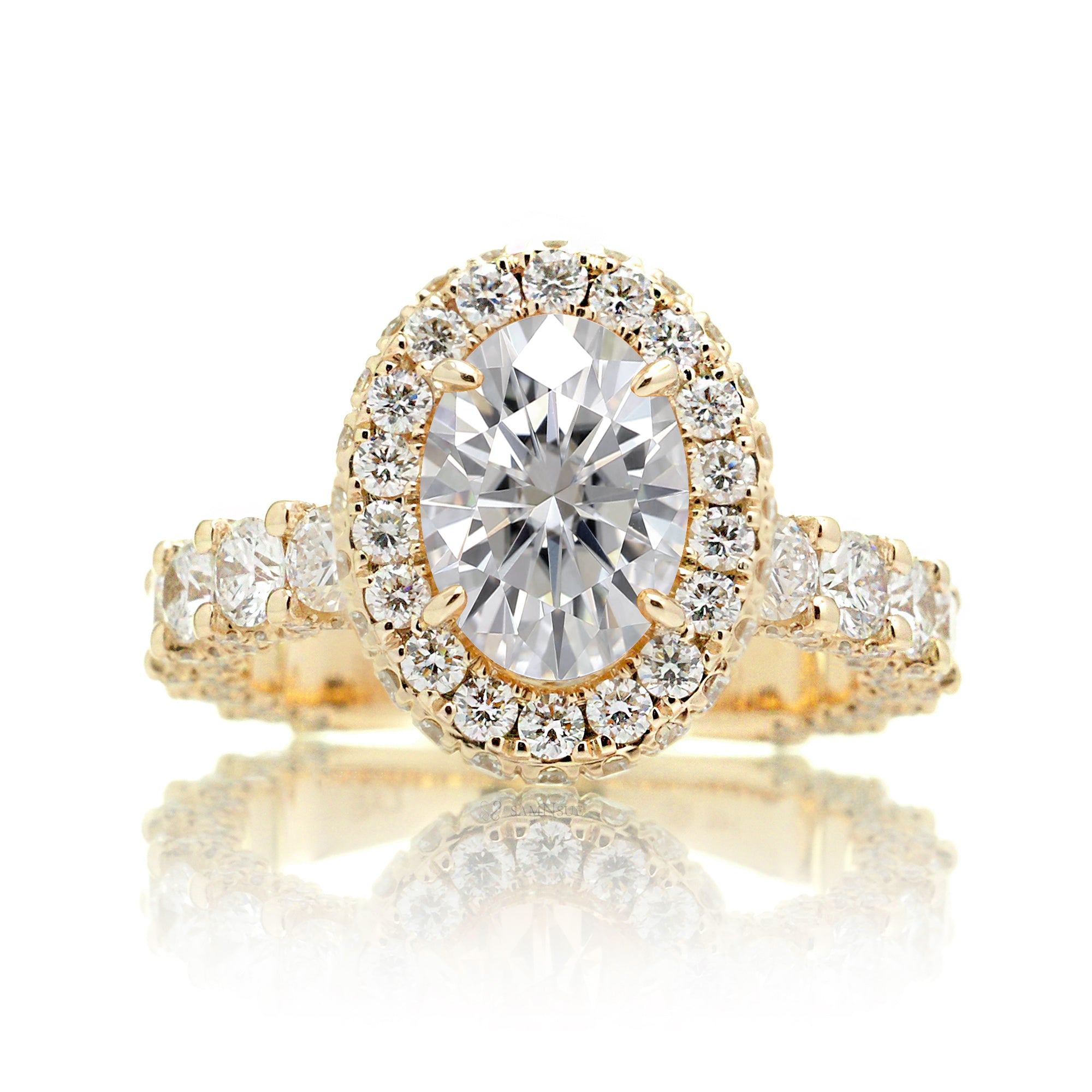 The Florence Oval Moissanite Ring (Lab-Grown)