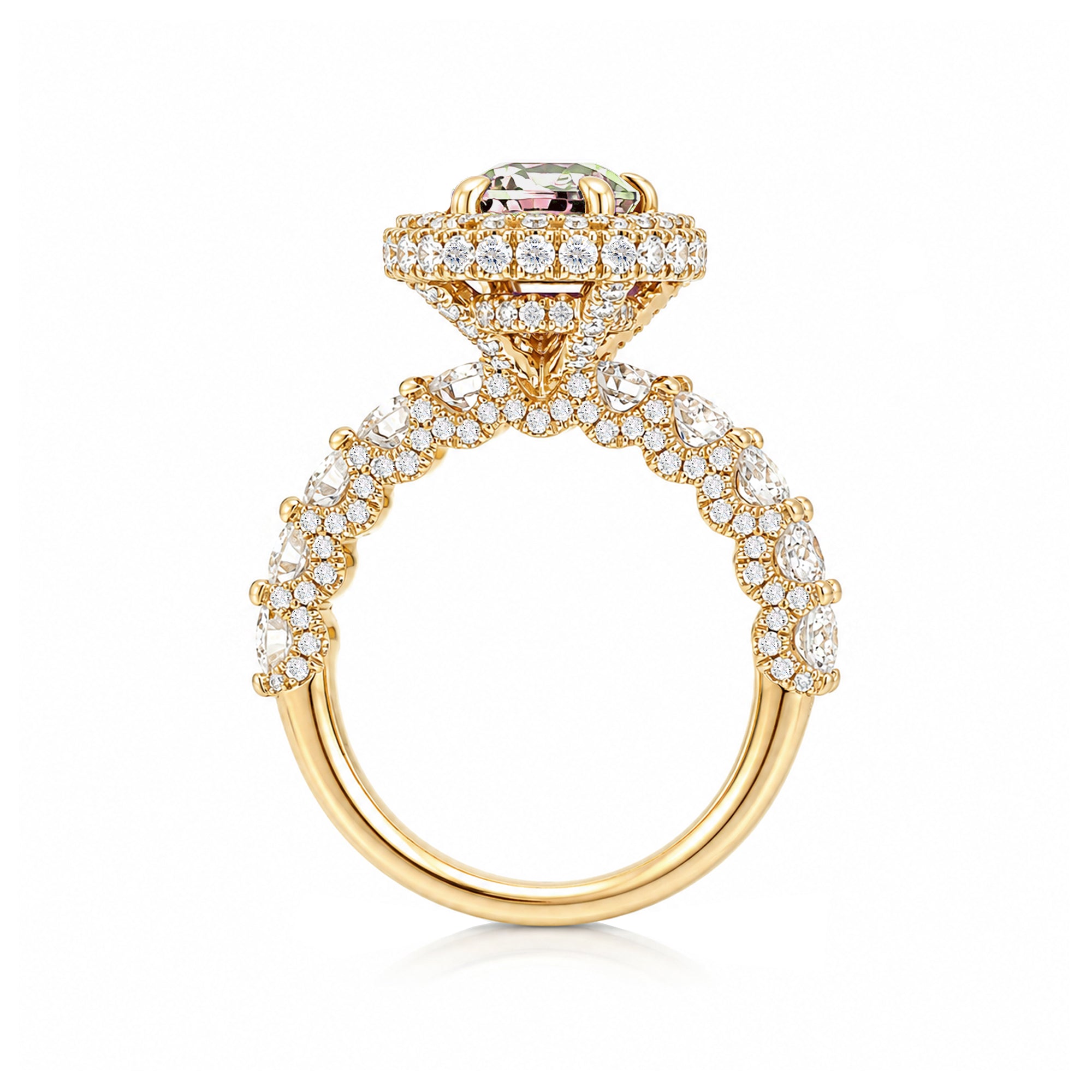 The Florence Oval Morganite Ring