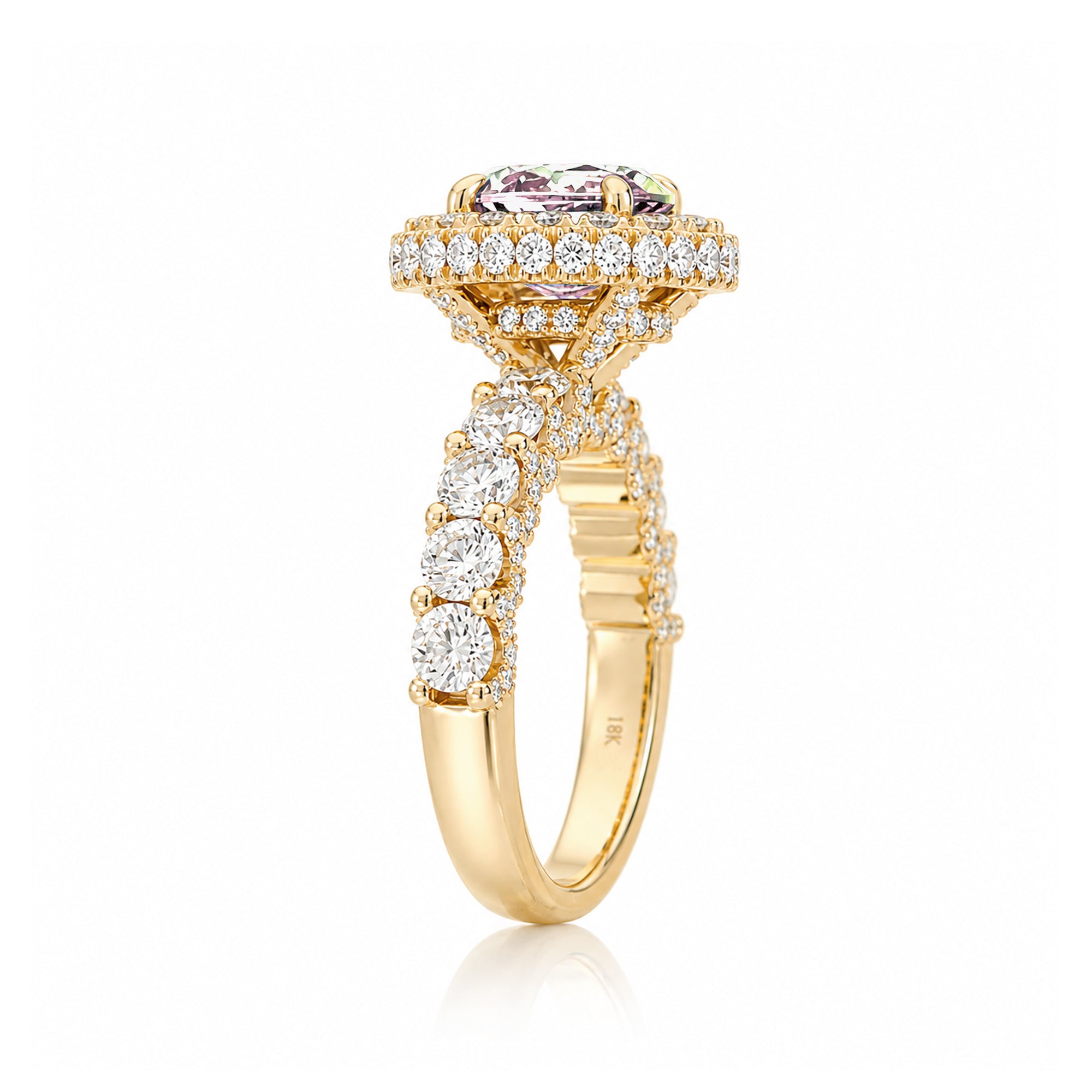 The Florence Oval Morganite Ring