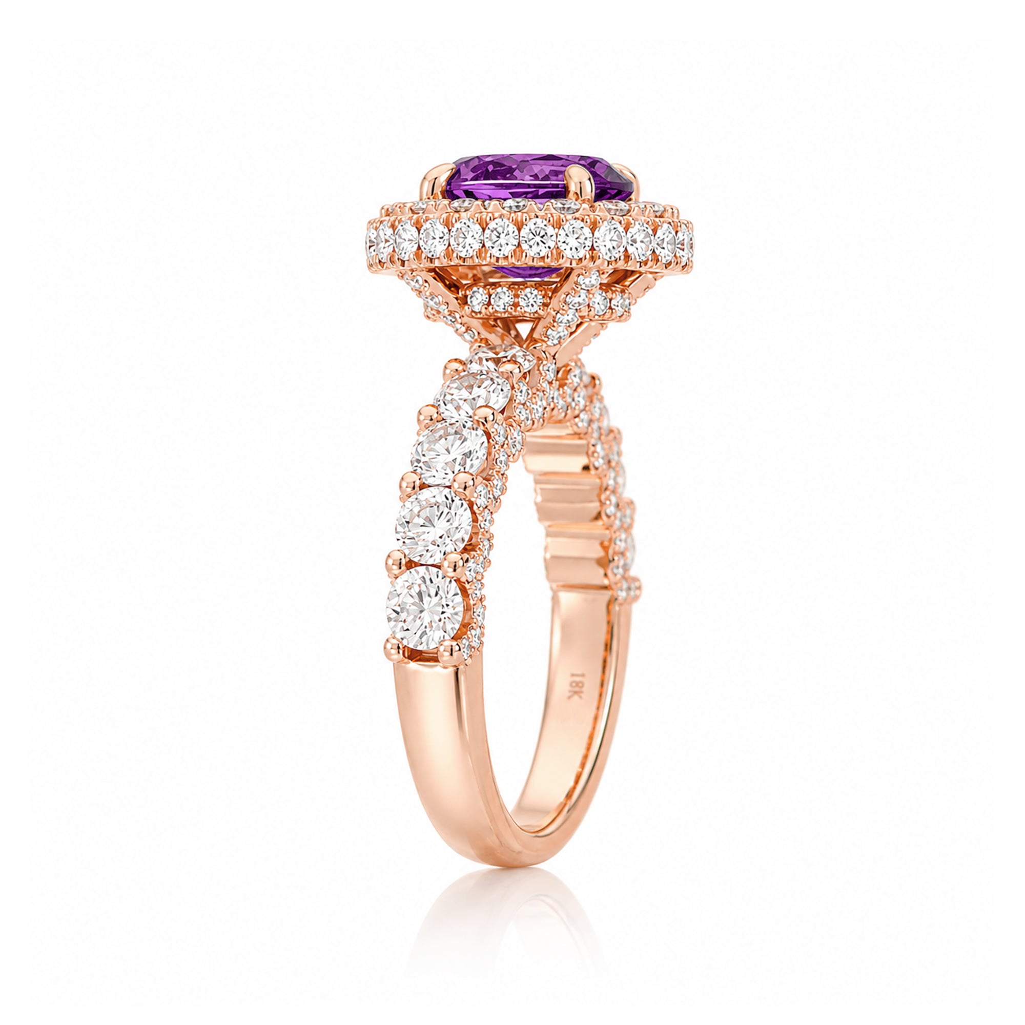 The Florence Oval Amethyst Ring