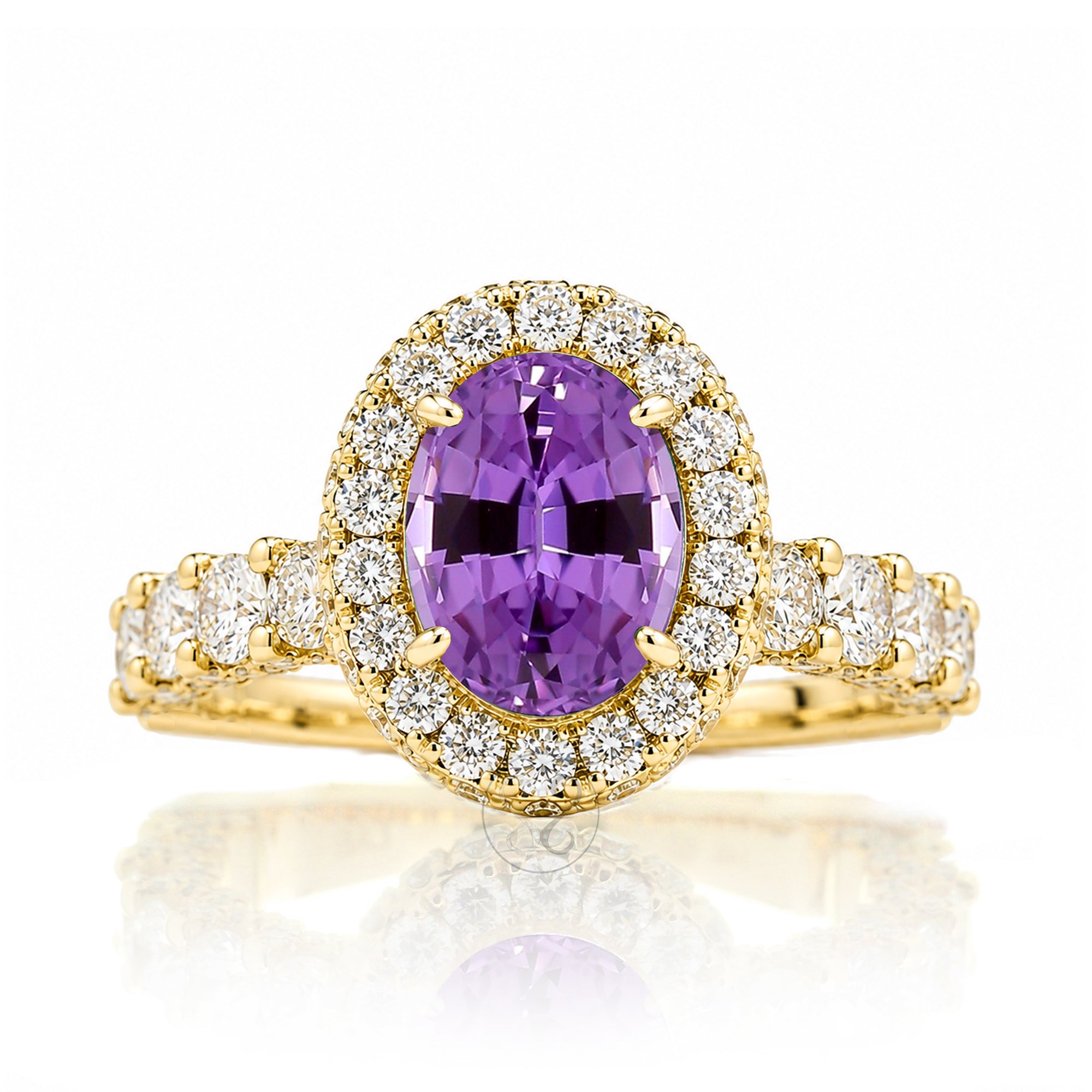 The Florence Oval Amethyst Ring