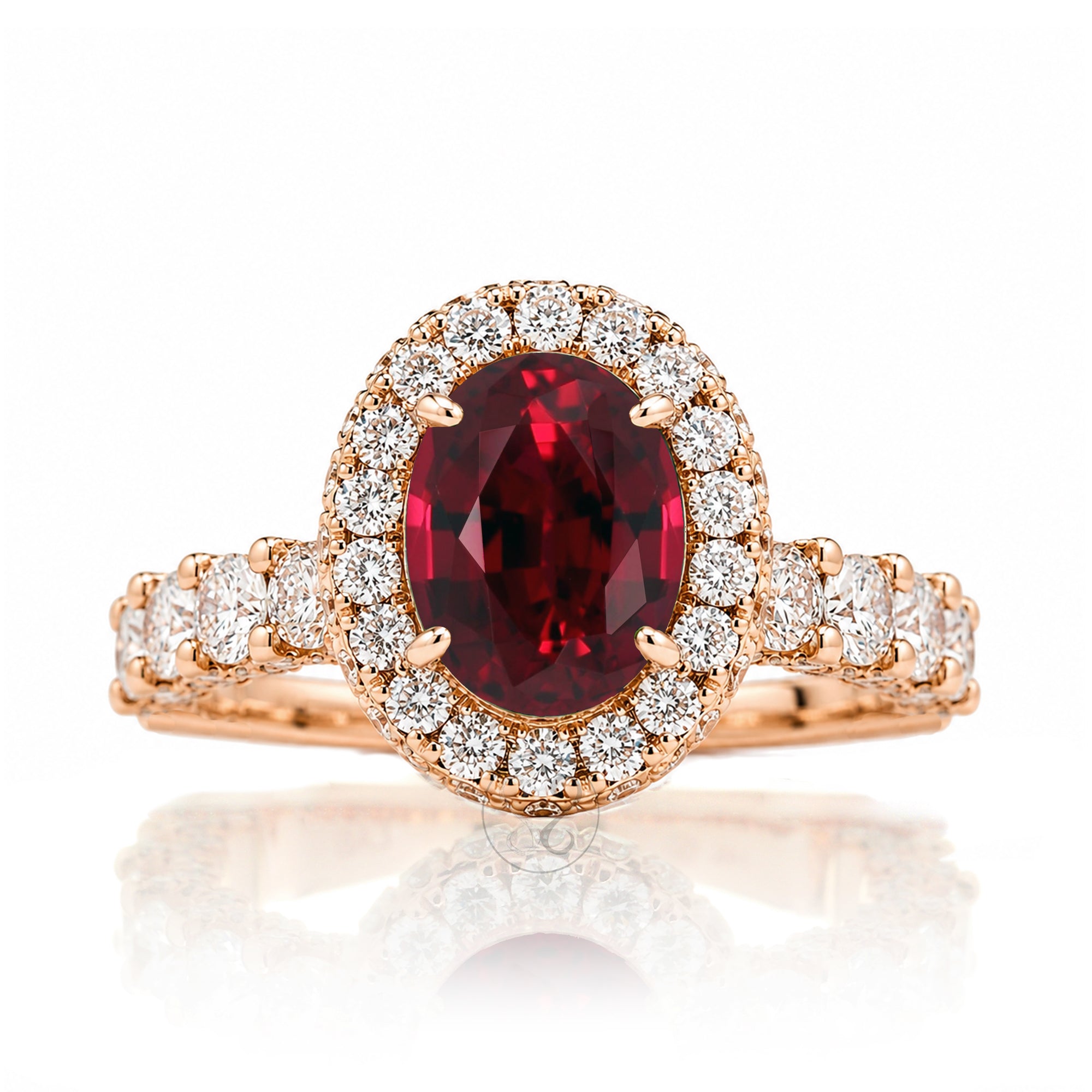 The Florence Oval Ruby Ring