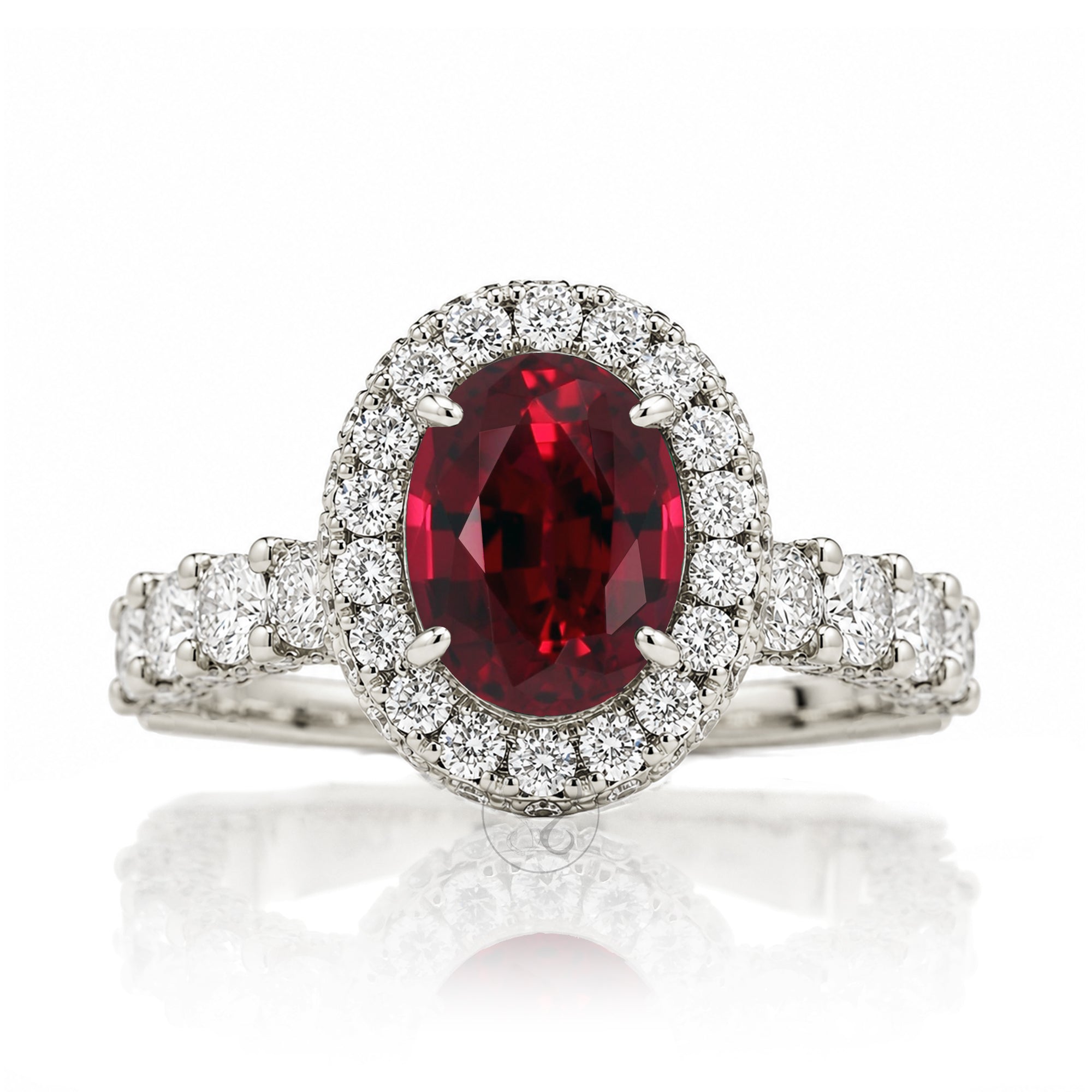 The Florence Oval Ruby Ring