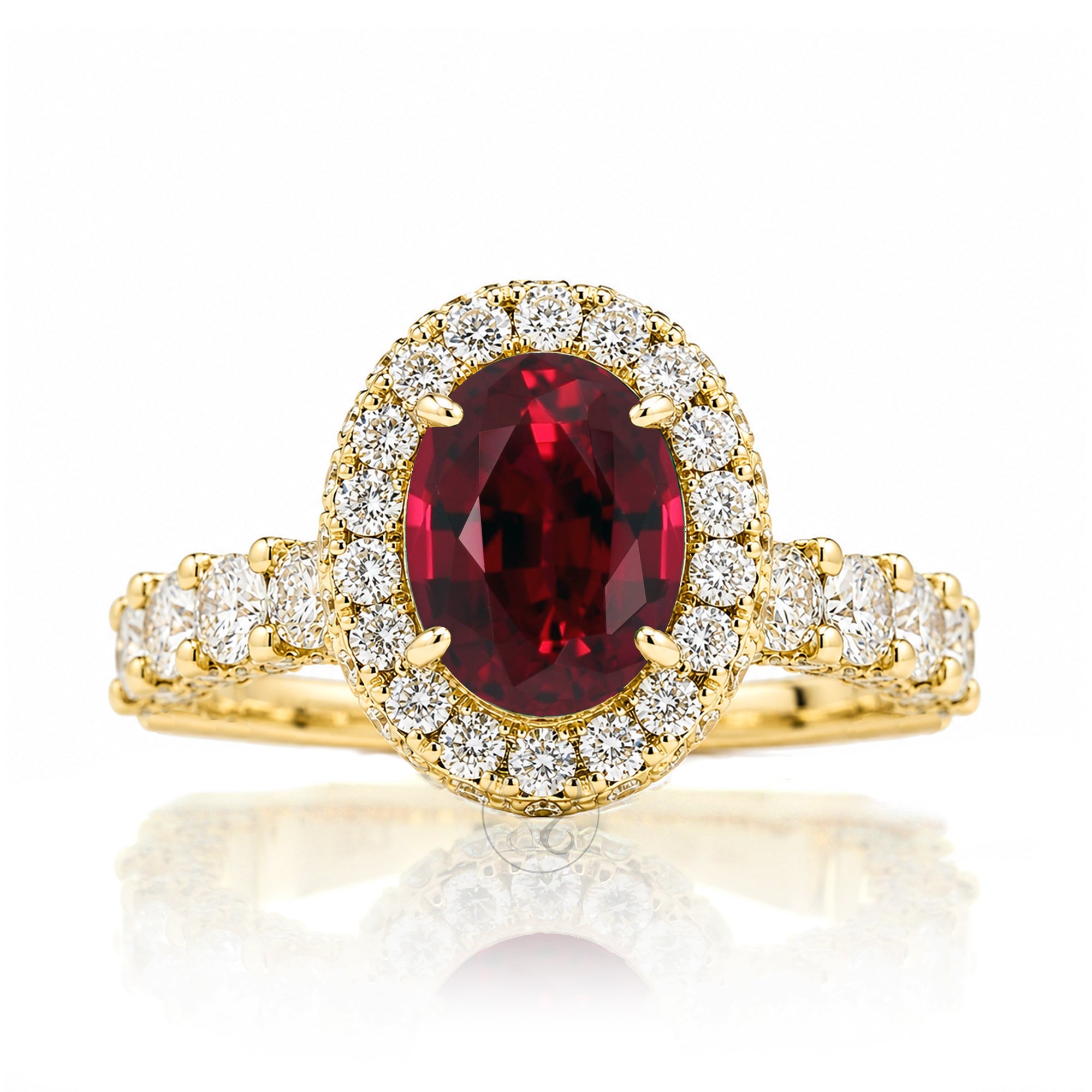 The Florence Oval Ruby Ring