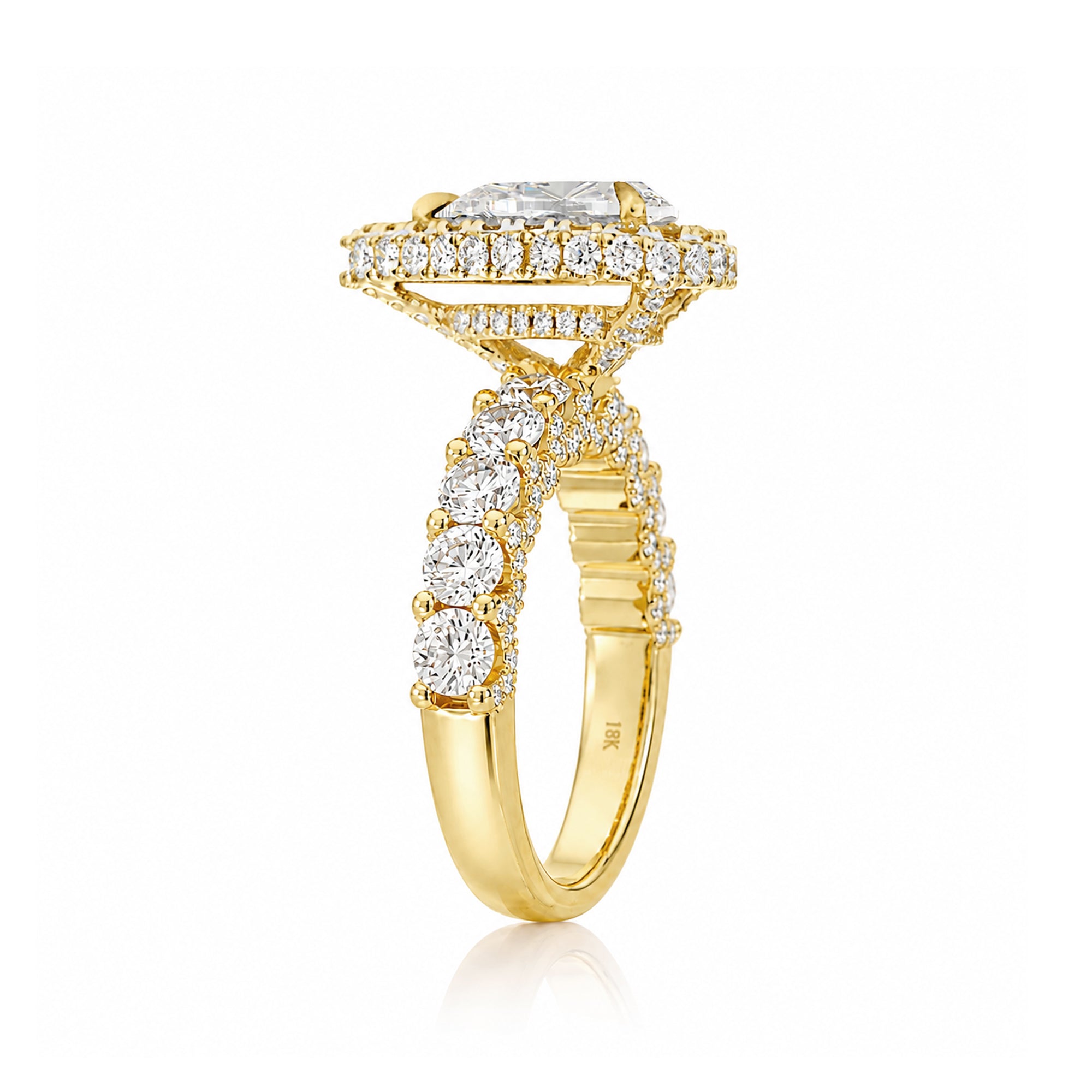 The Florence Pear Diamond Ring