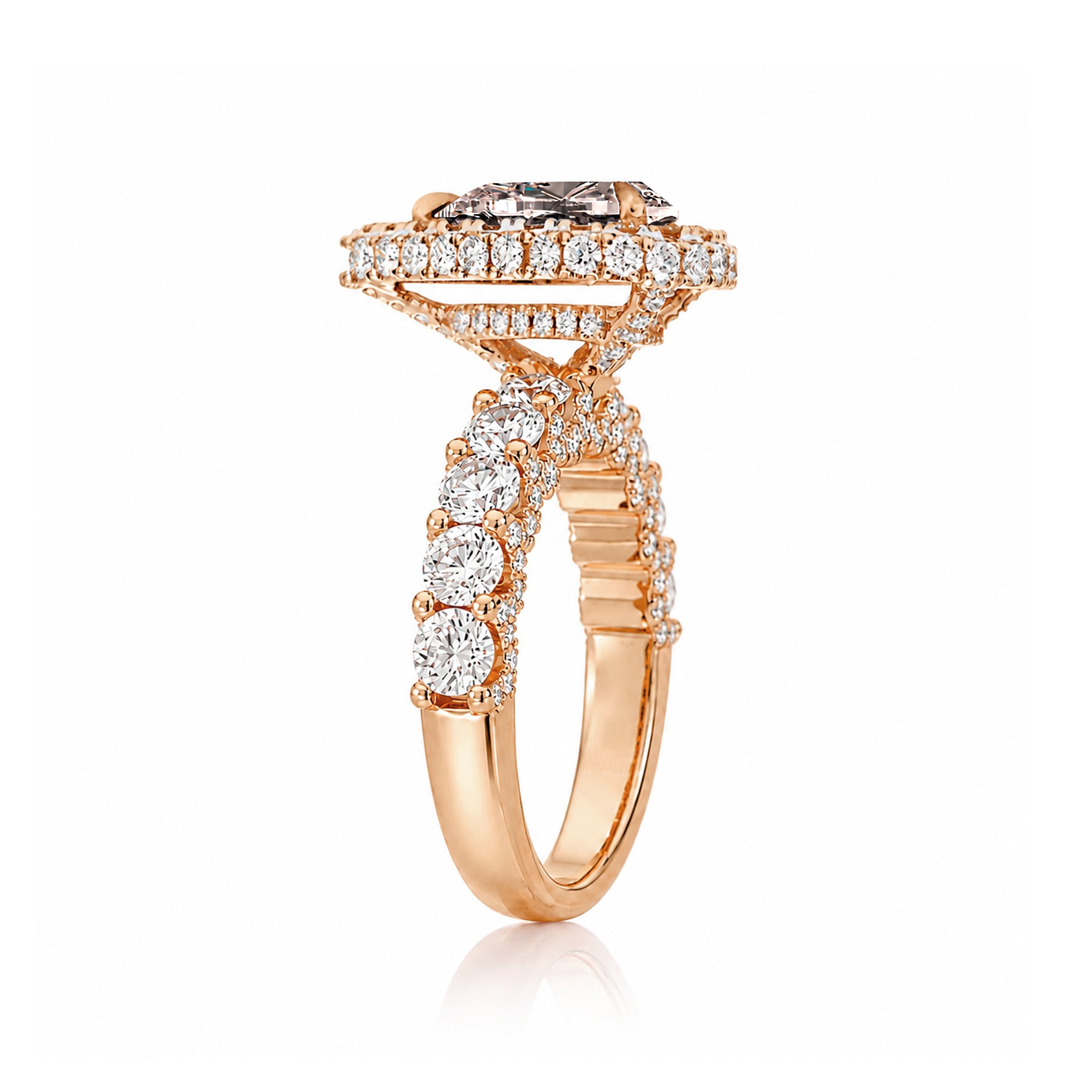 The Florence Pear Morganite Ring
