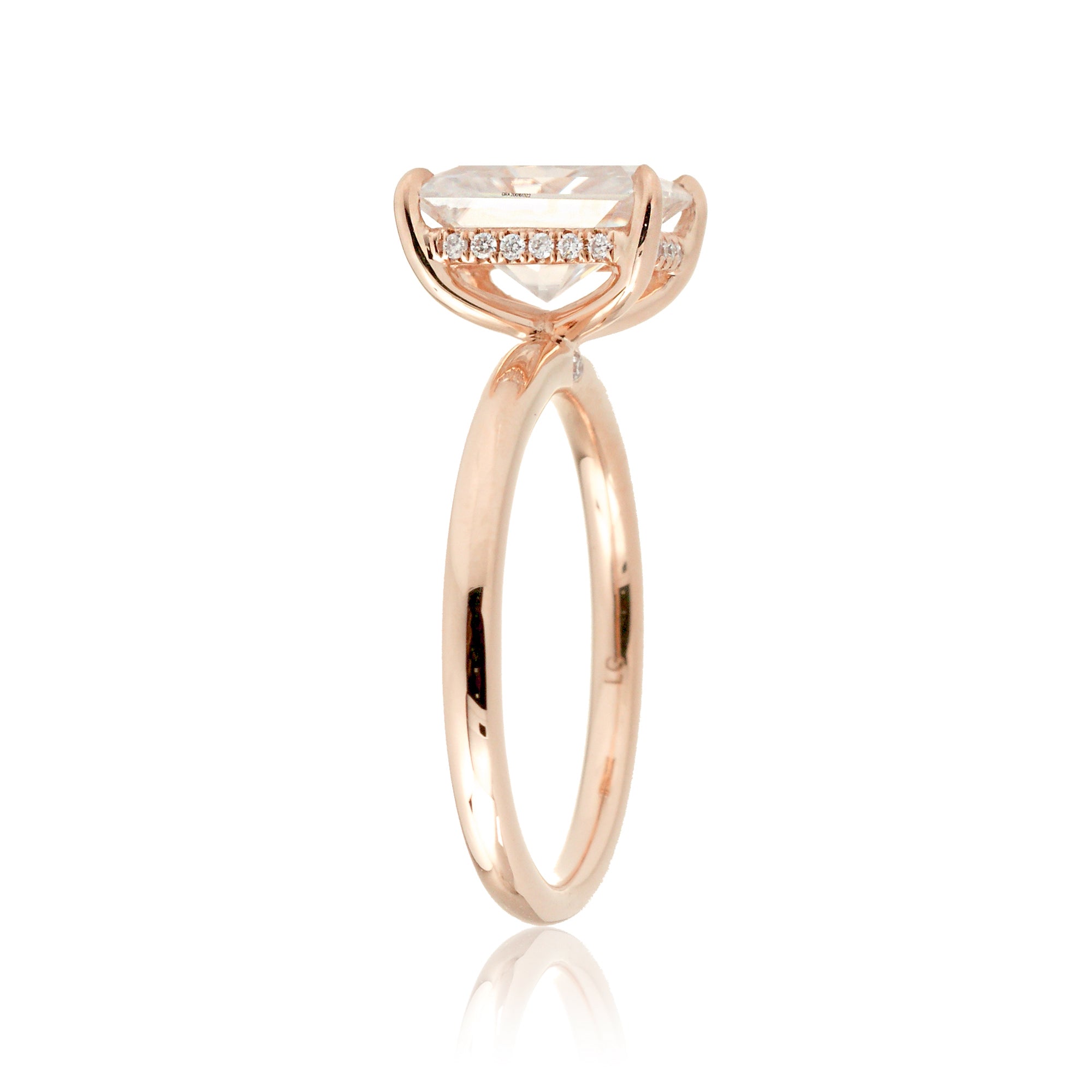 The Lucy Emerald Cut Diamond Ring (Lab-Grown)