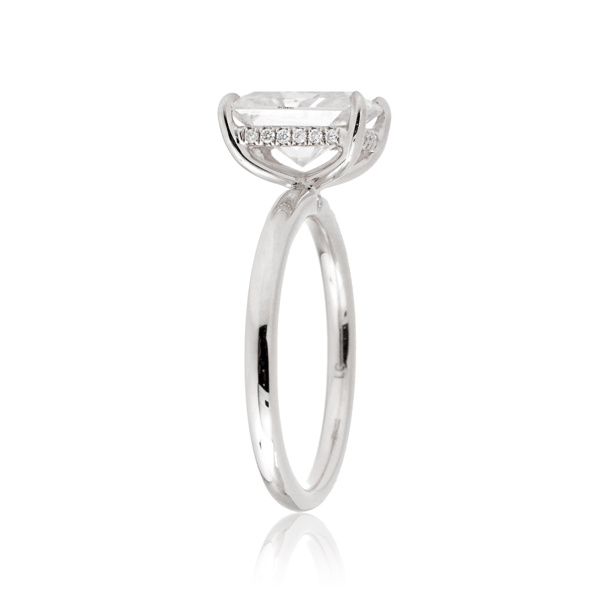 The Lucy Emerald Cut Diamond Ring (Lab-Grown)