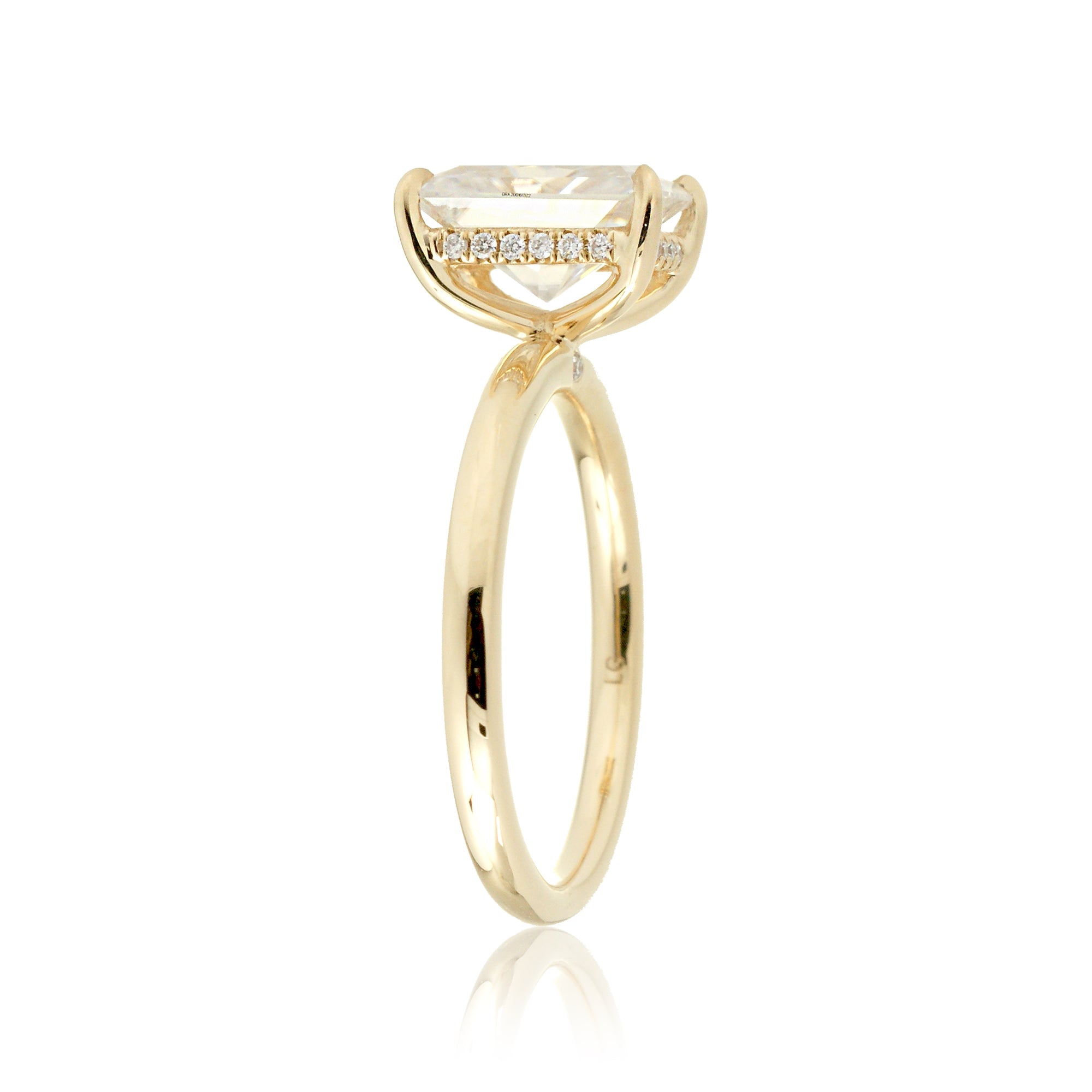 The Lucy Emerald Cut Diamond Ring (Lab-Grown)