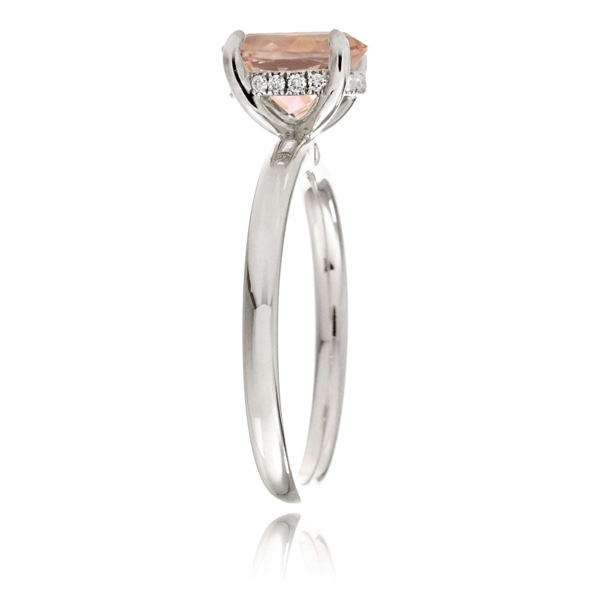 The Lucy Oval Morganite Ring