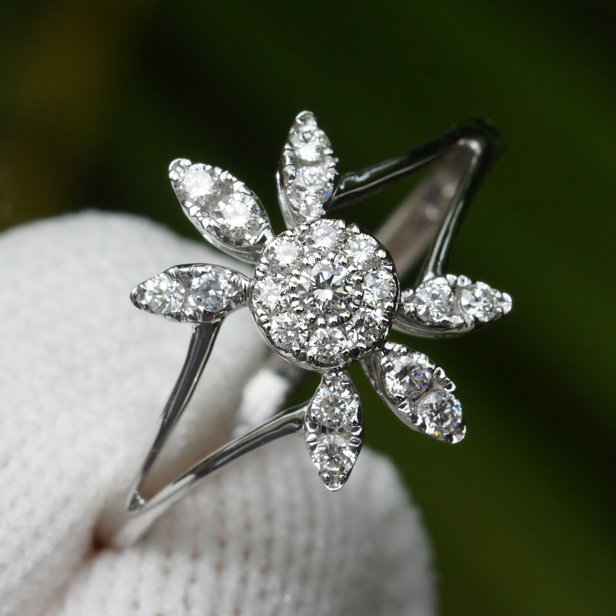 The Marquise Double Bloom Diamond Ring