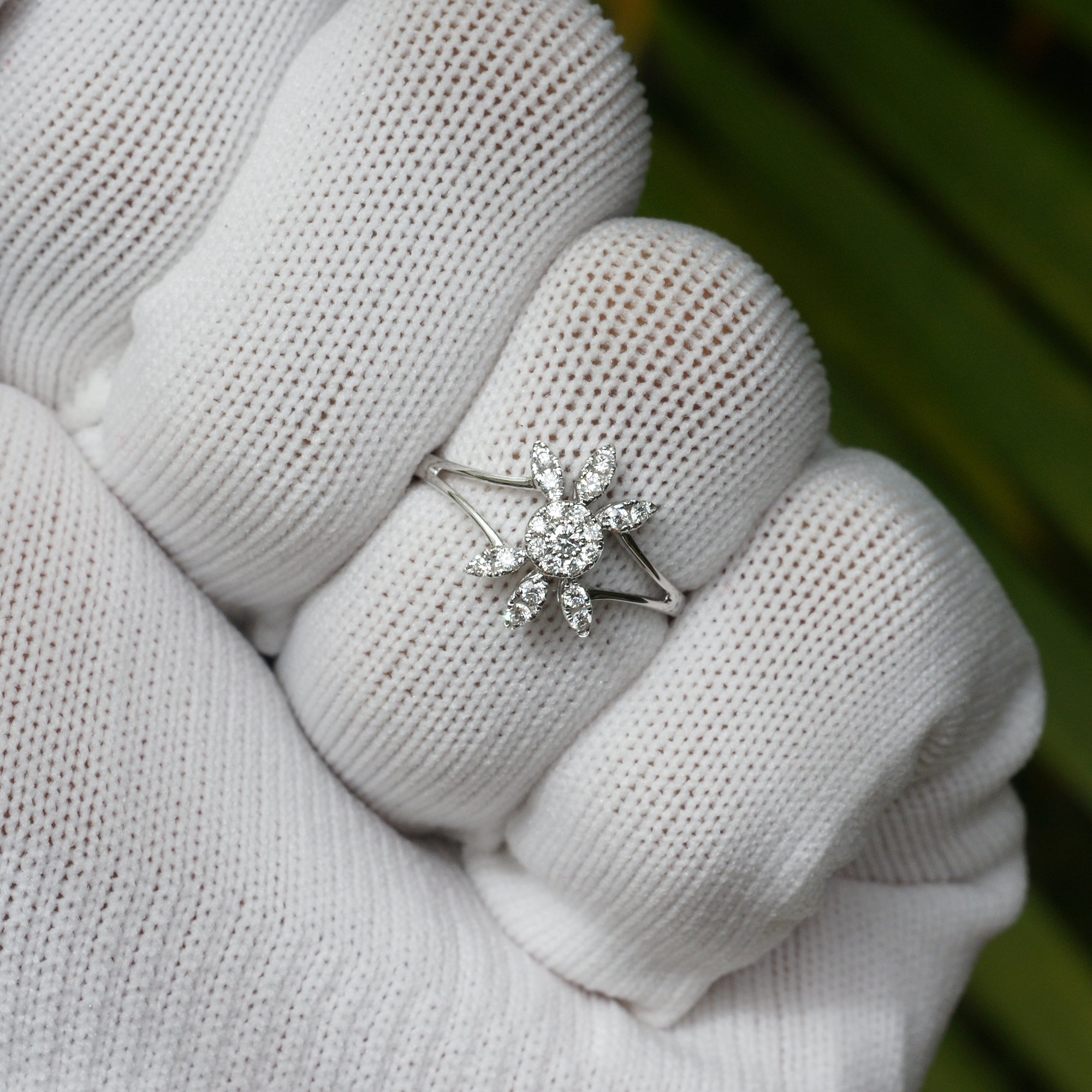 The Marquise Double Bloom Diamond Ring
