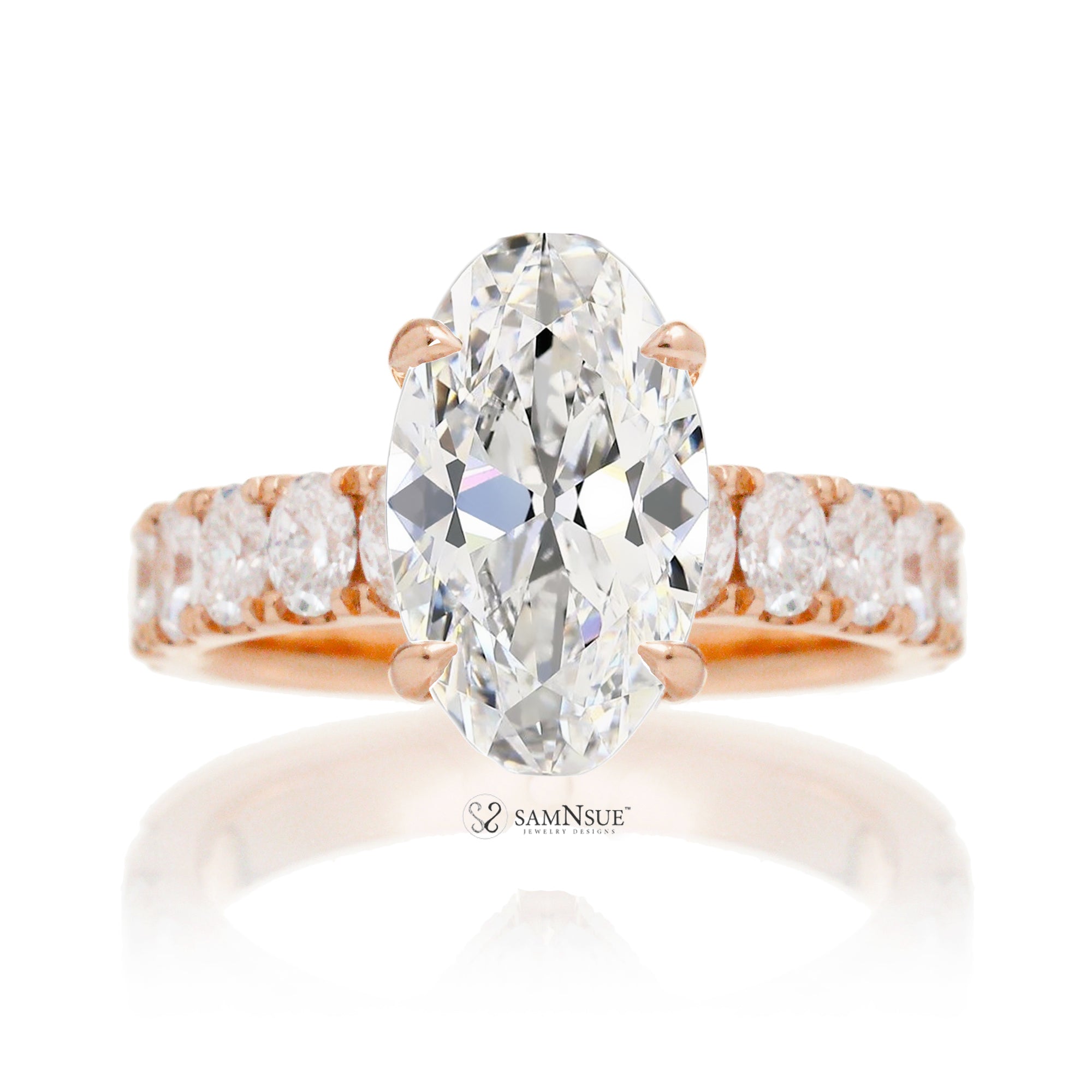 The Selena Moval Cut Diamond Ring