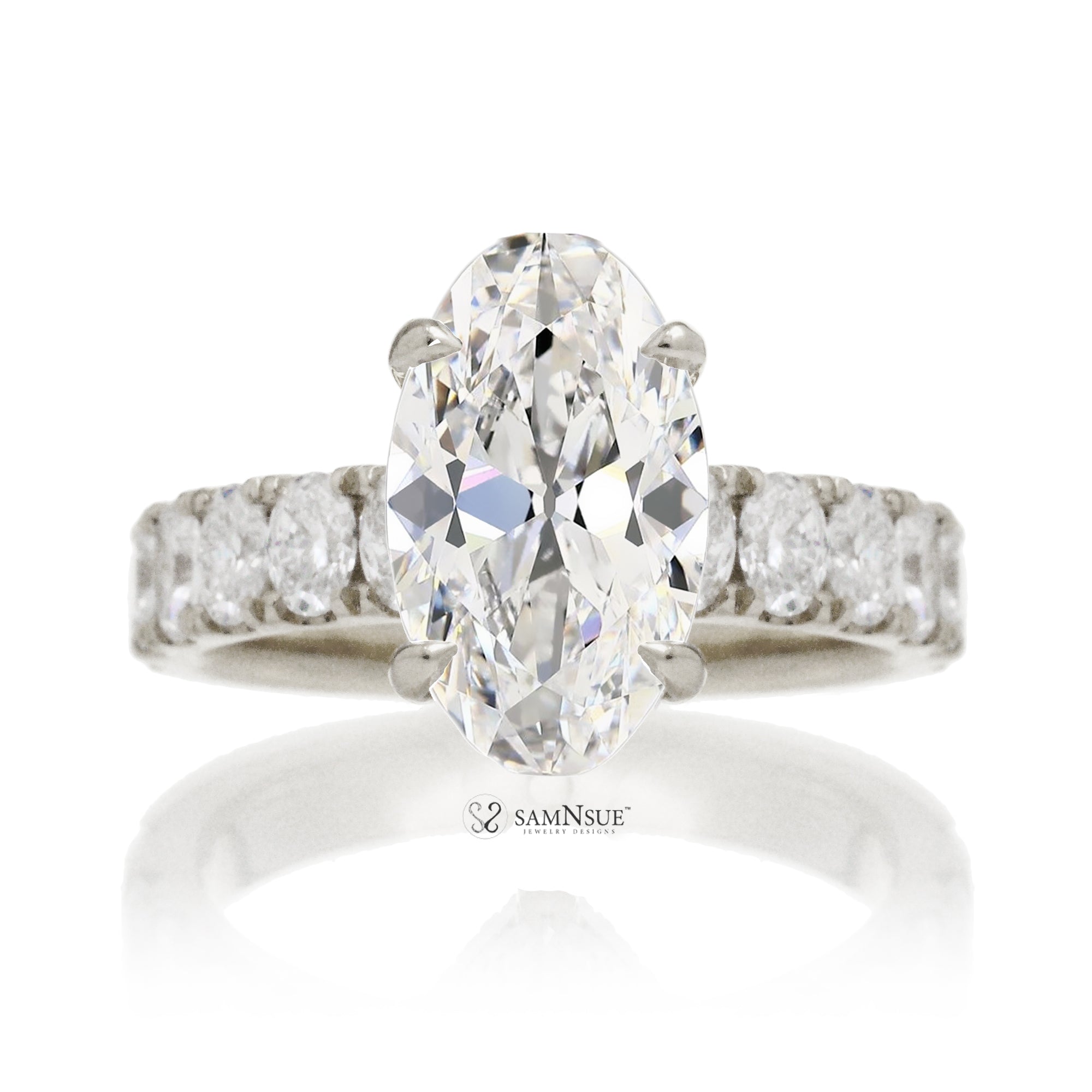 The Selena Moval Cut Diamond Ring