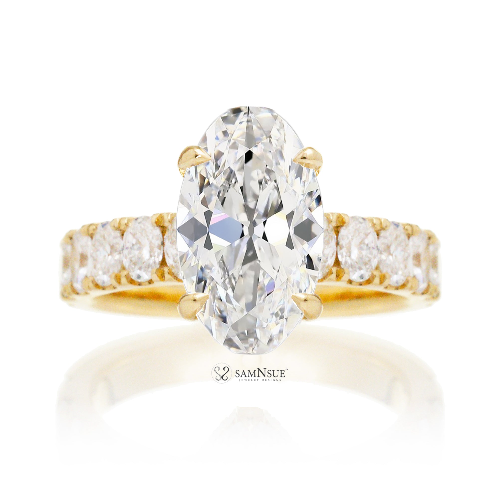 The Selena Moval Cut Diamond Ring