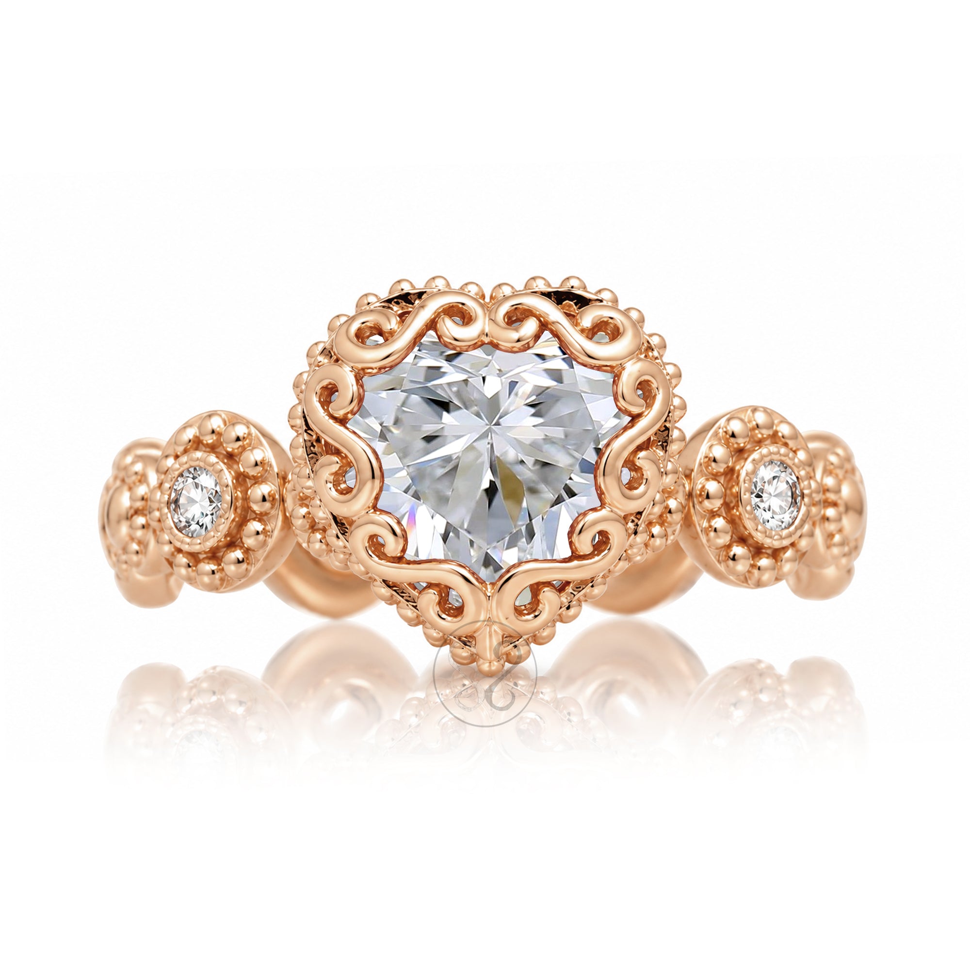 The Nilda Heart Diamond Ring