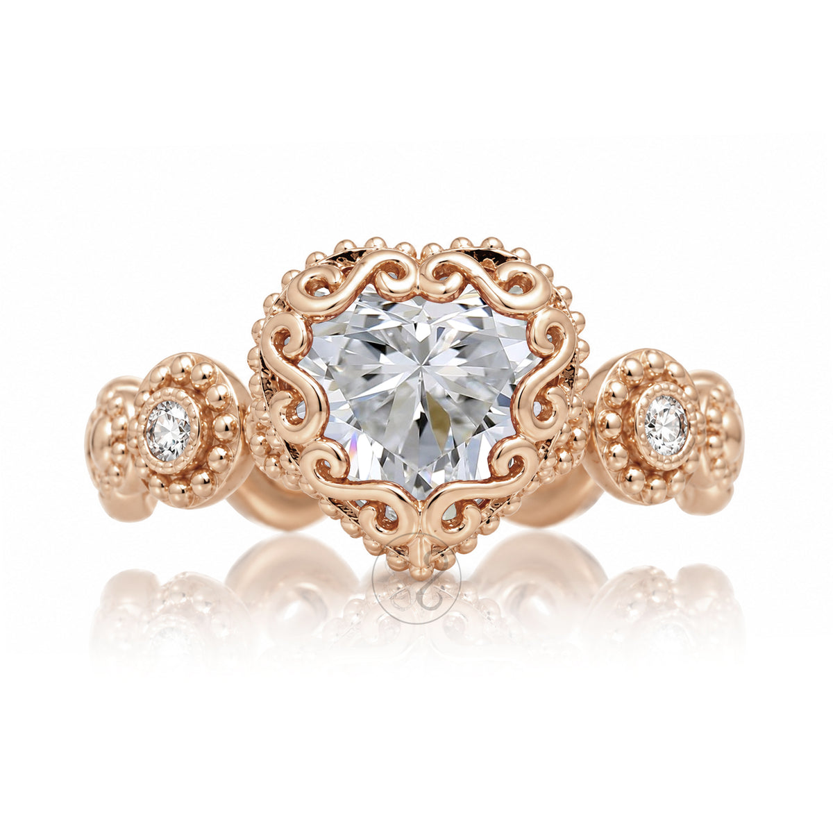 The Nilda Heart Diamond Ring