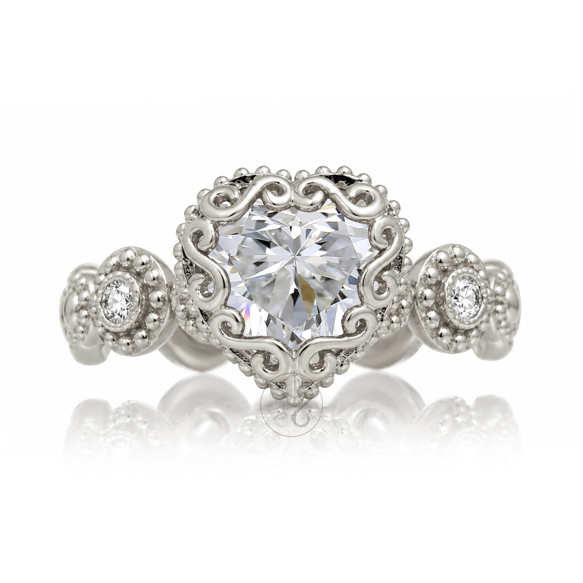 The Nilda Heart Diamond Ring