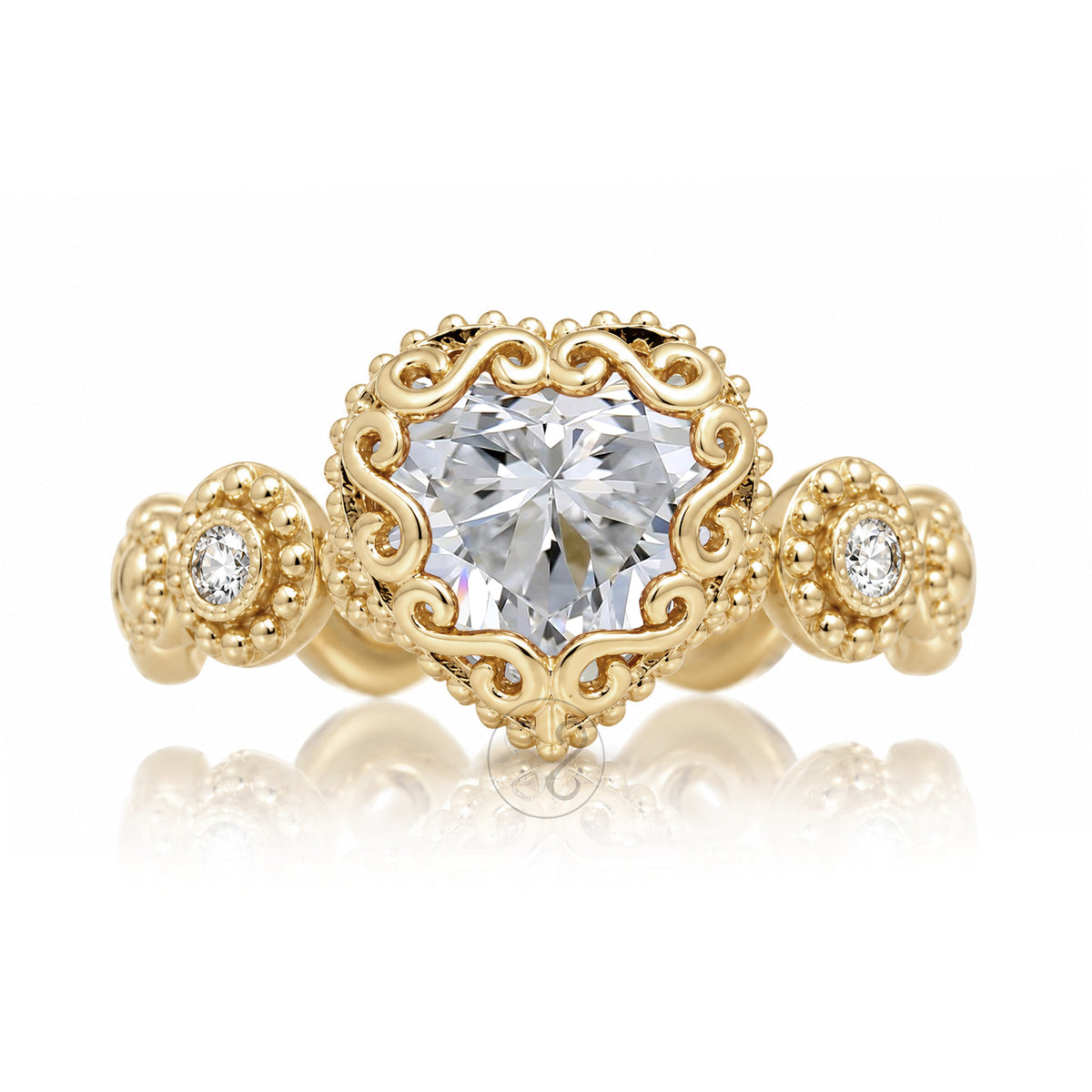 The Nilda Heart Diamond Ring