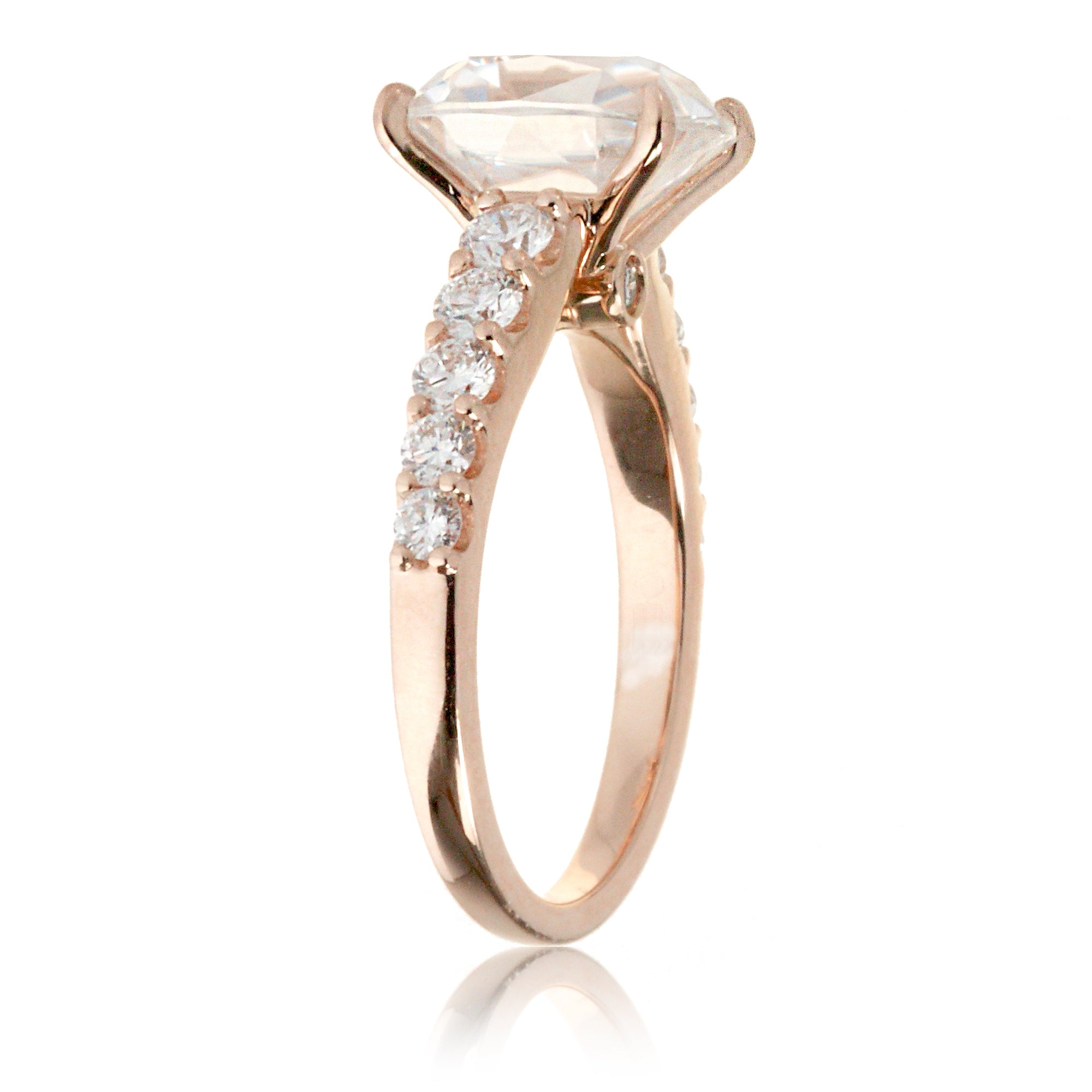 The Aria Cushion Moissanite Ring