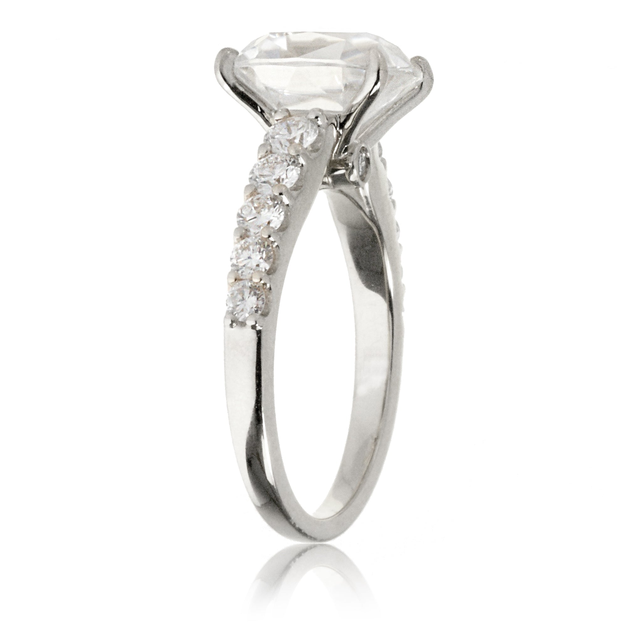 The Aria Cushion Moissanite Ring