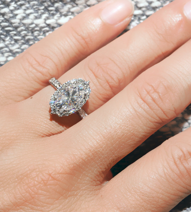 The Haley Oval Lab-Grown Ruby Ring