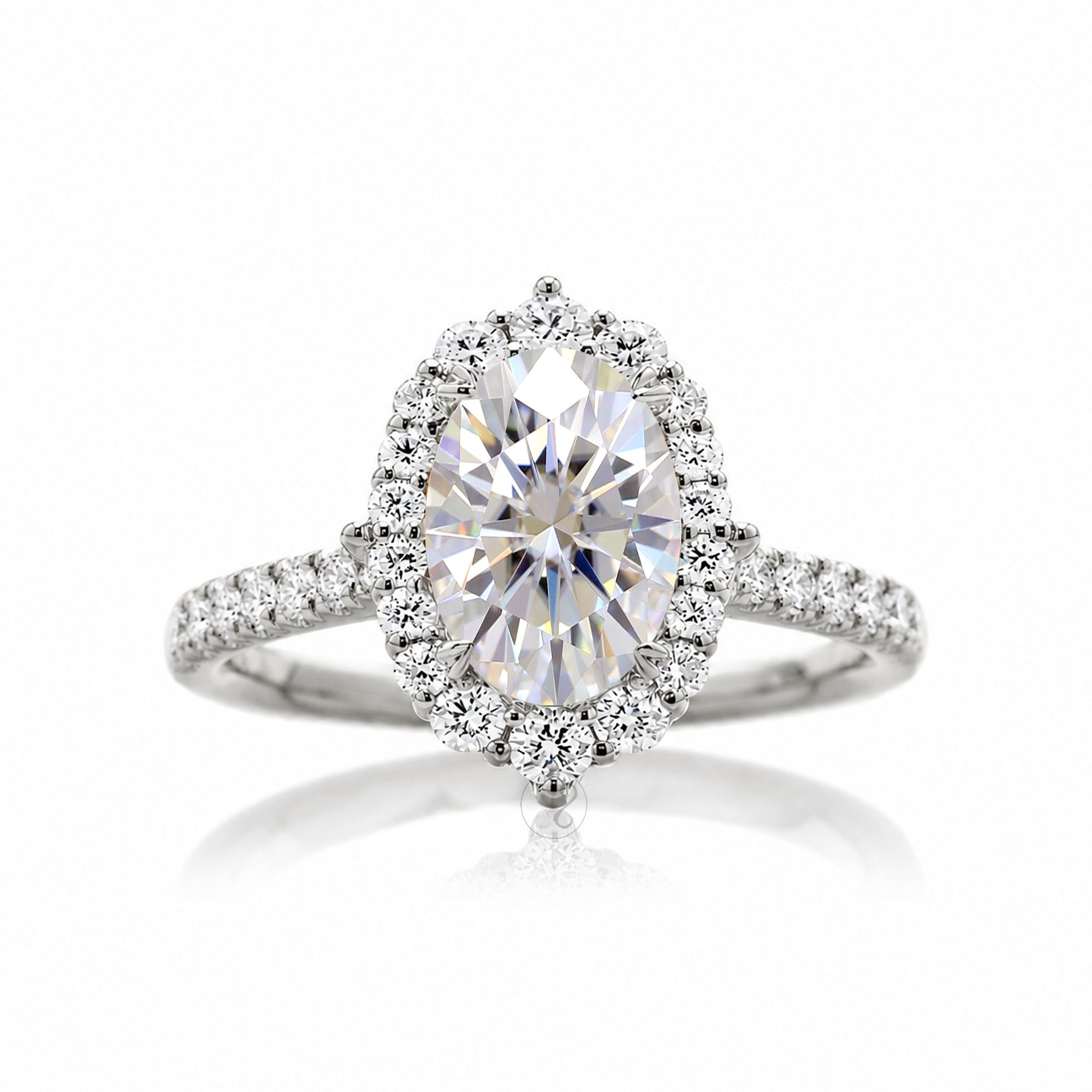 The Haley Oval Moissanite Ring