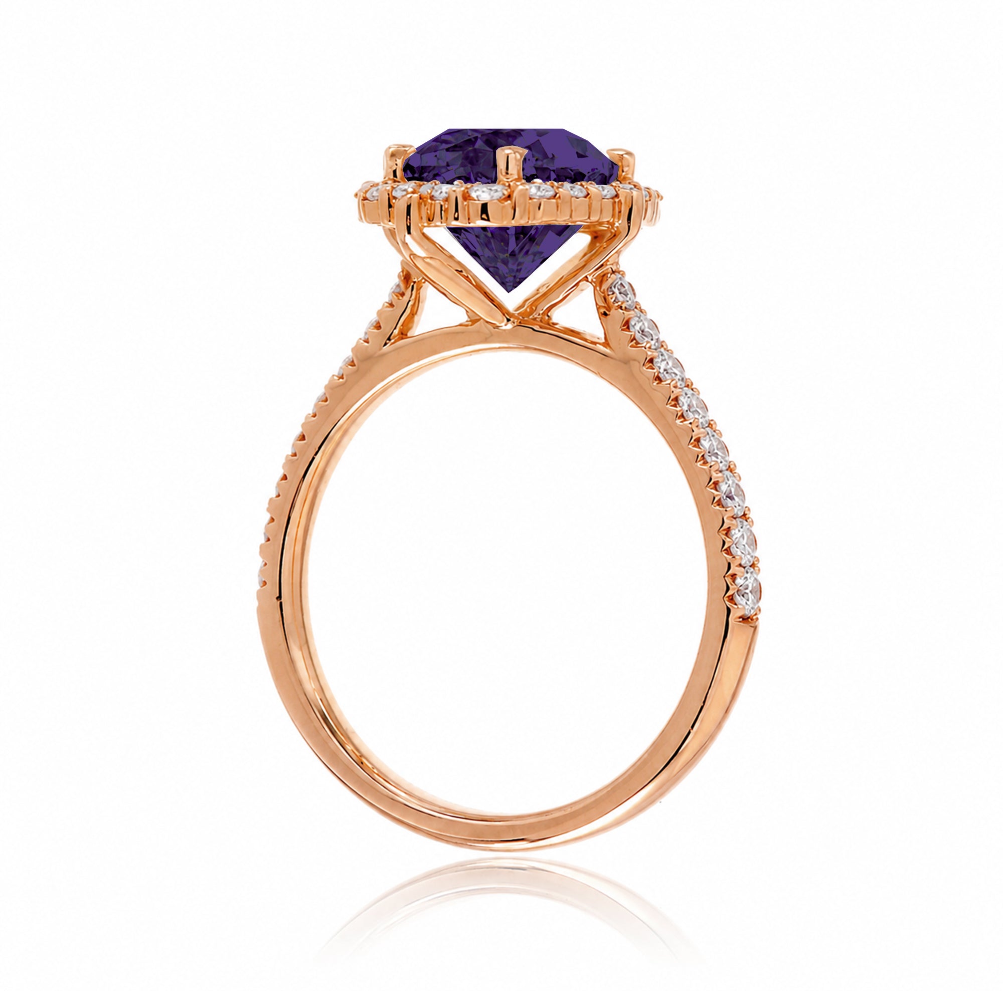 The Haley Oval Cut Amethyst Ring