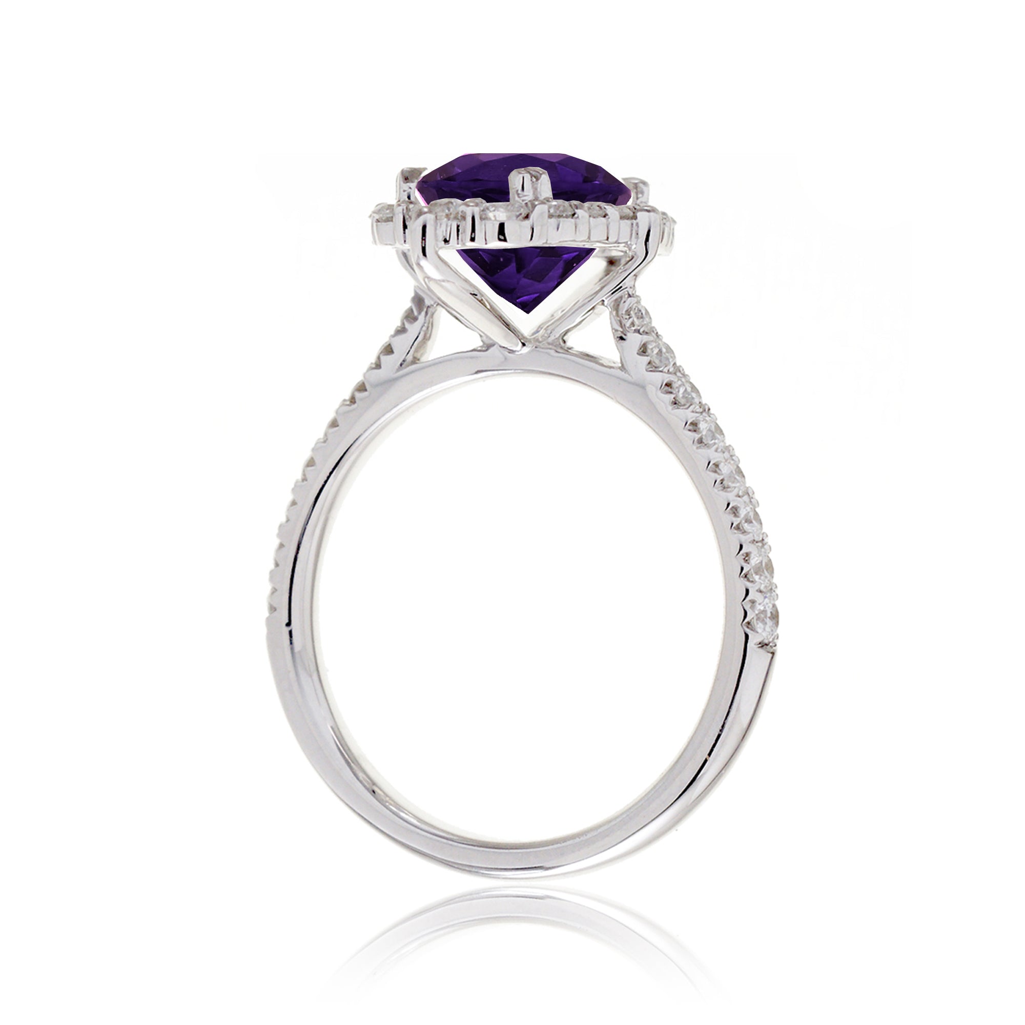 The Haley Oval Cut Amethyst Ring