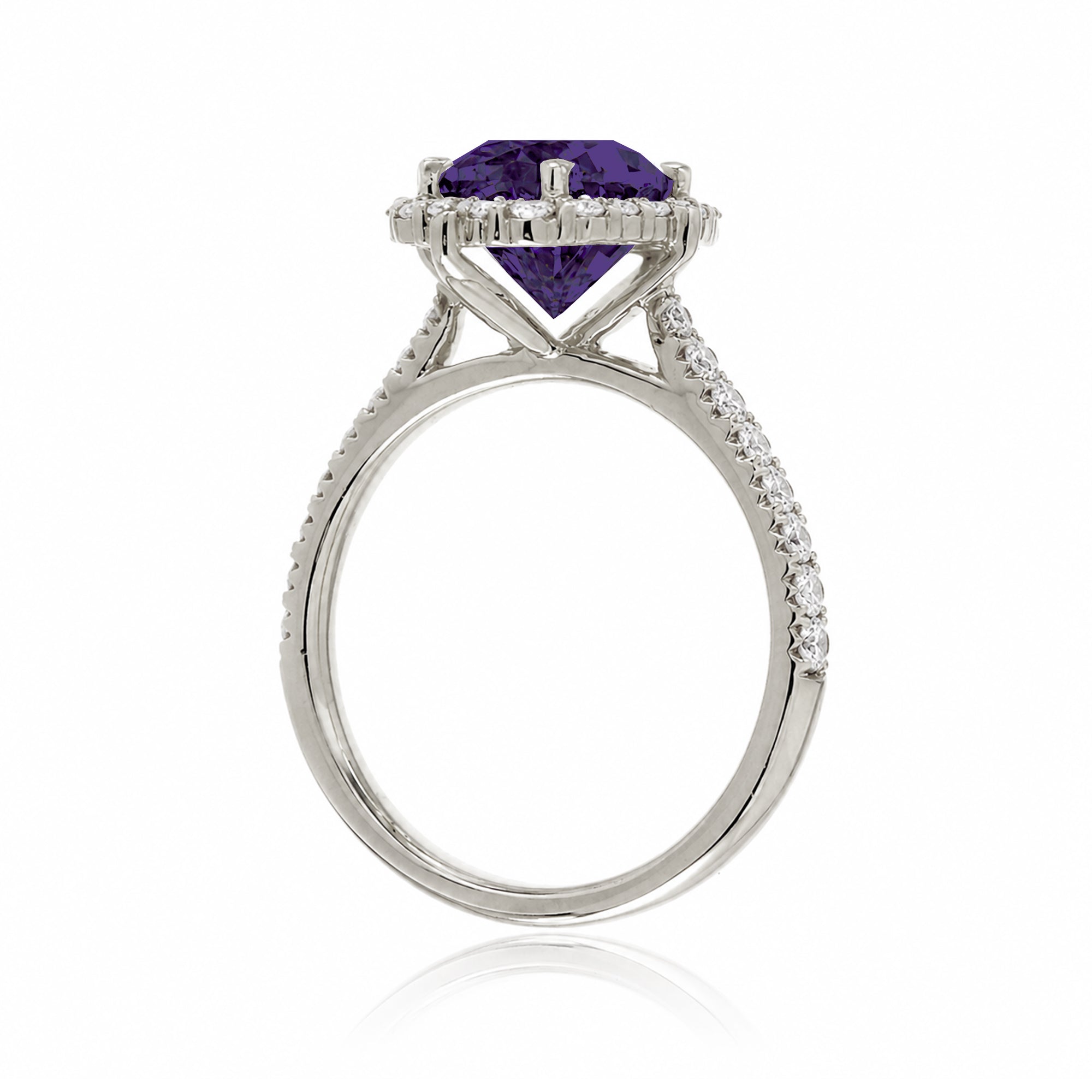 The Haley Oval Cut Amethyst Ring