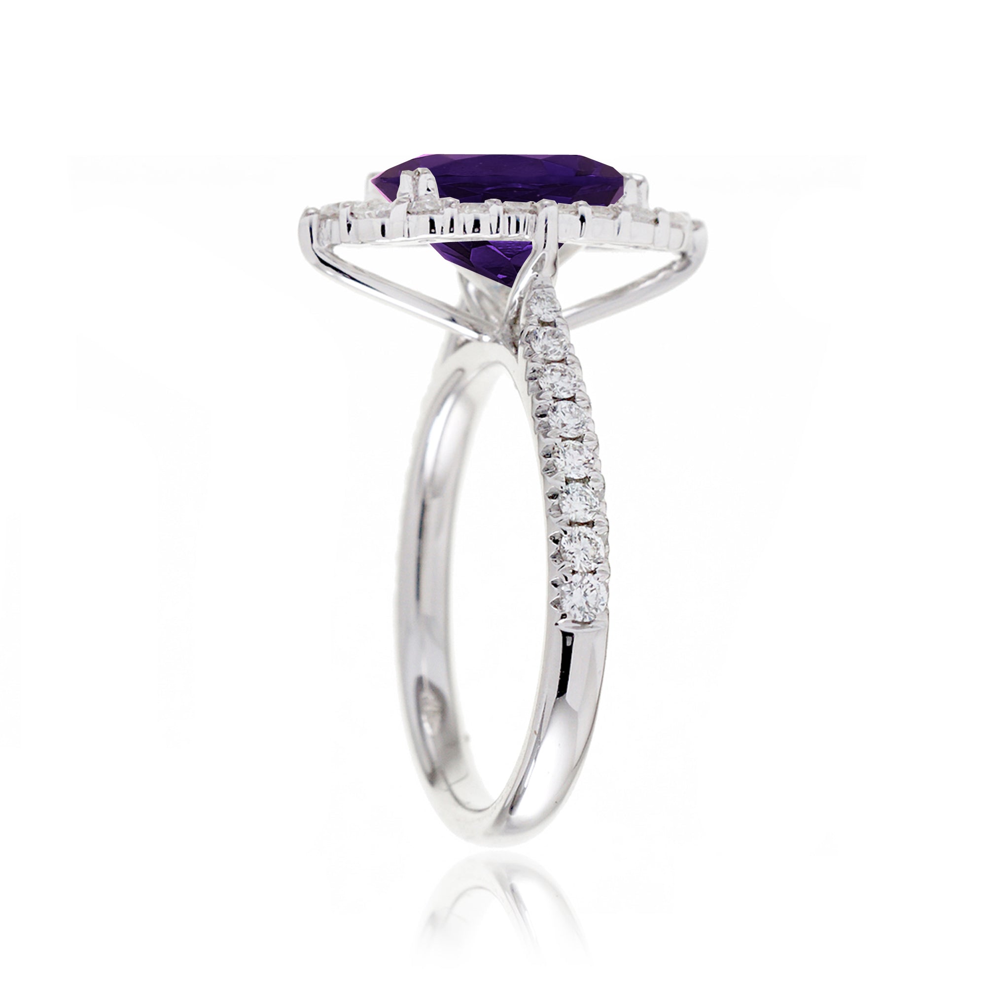 The Haley Oval Cut Amethyst Ring