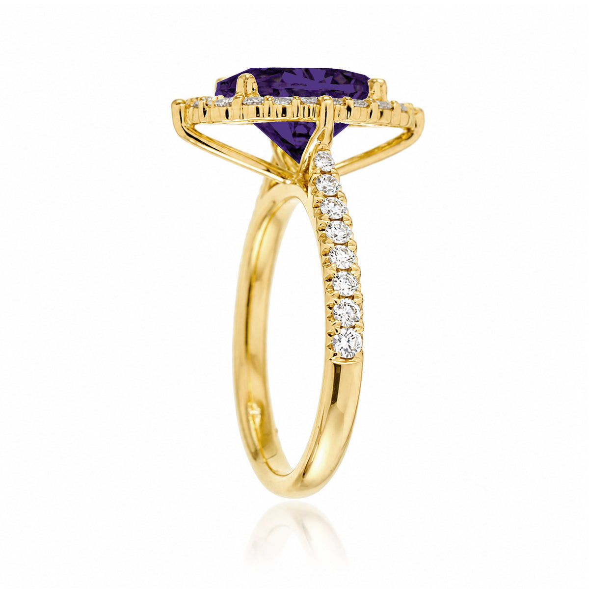 The Haley Oval Cut Amethyst Ring