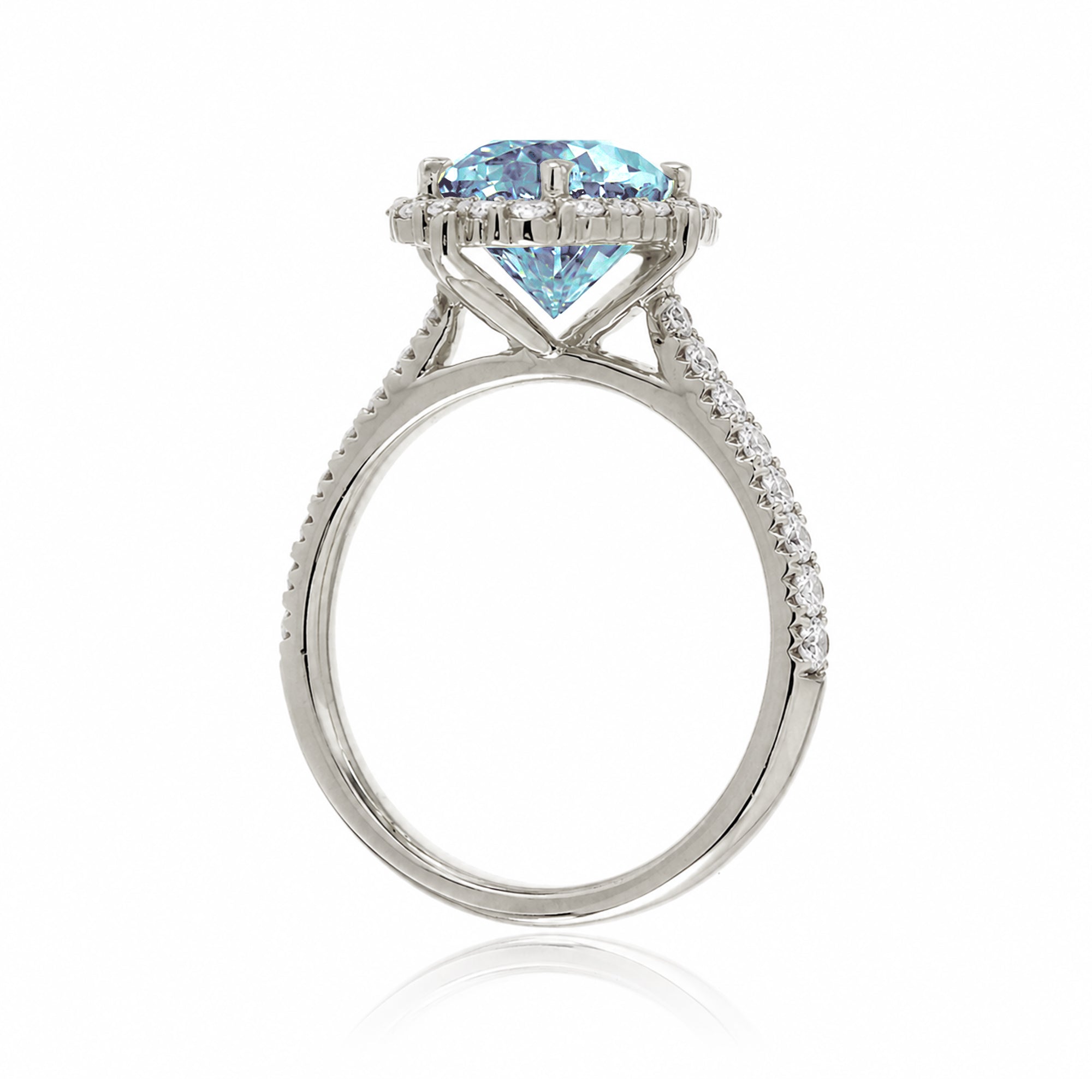 The Haley Oval Cut Aquamarine Ring