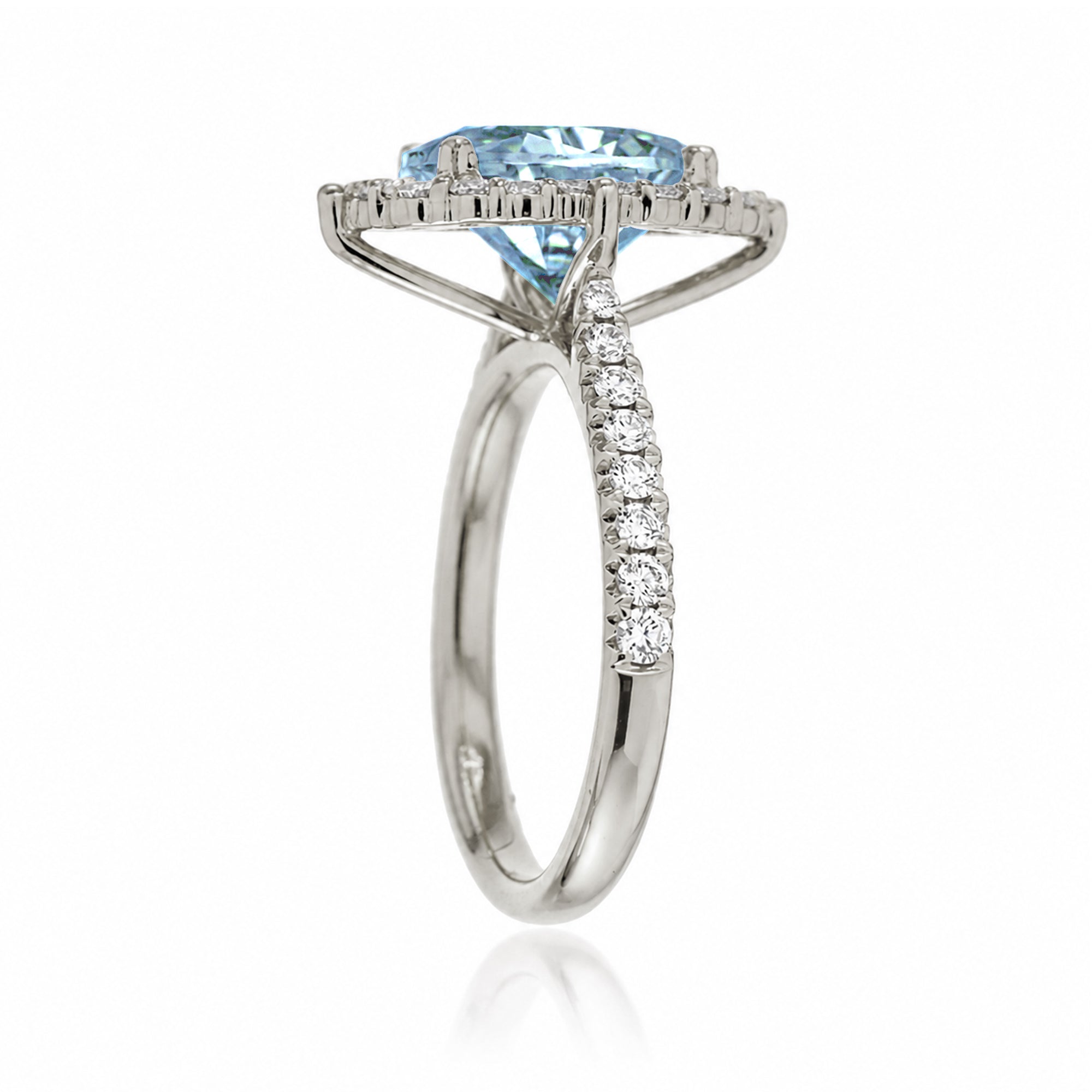 The Haley Marquise Cut Aquamarine Ring