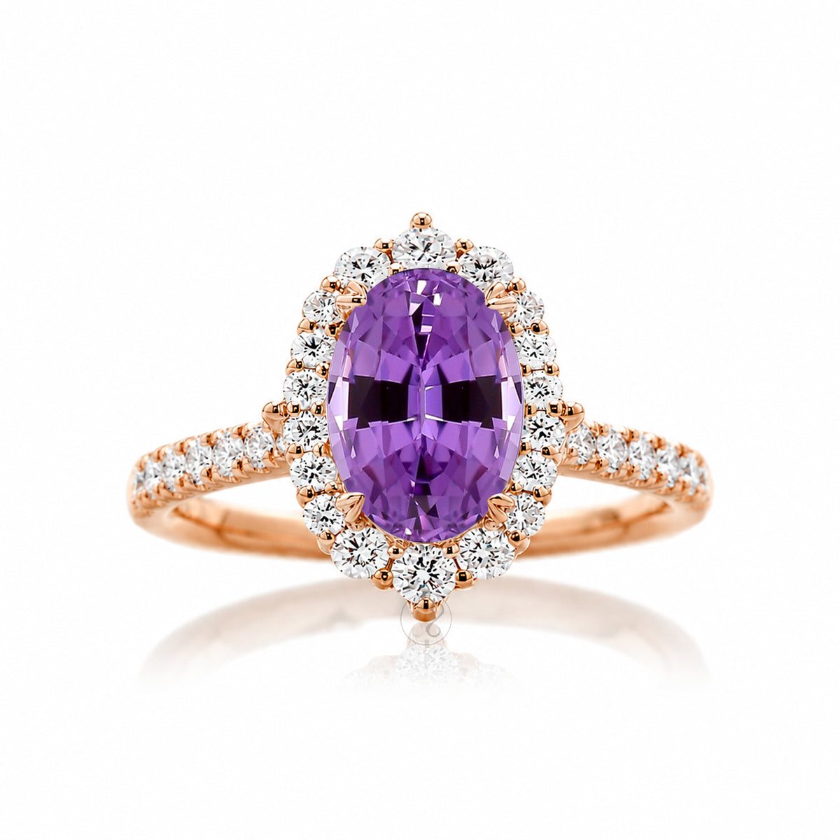 The Haley Oval Cut Amethyst Ring