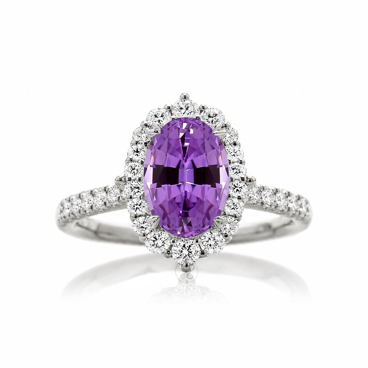 The Haley Oval Cut Amethyst Ring