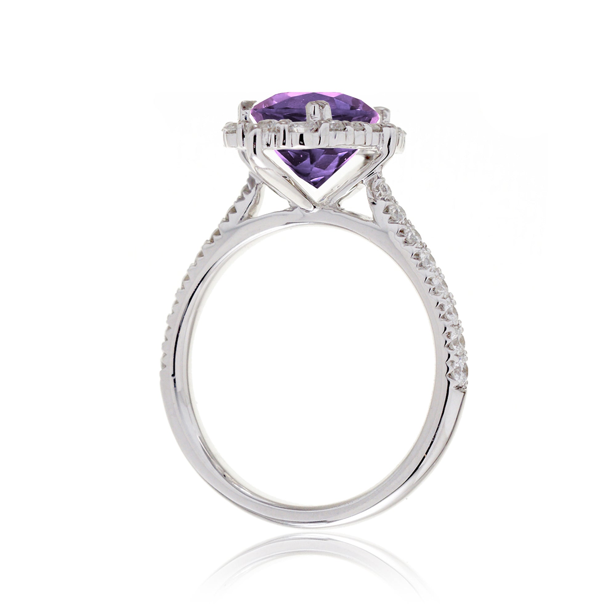The Haley Oval Cut Amethyst Ring