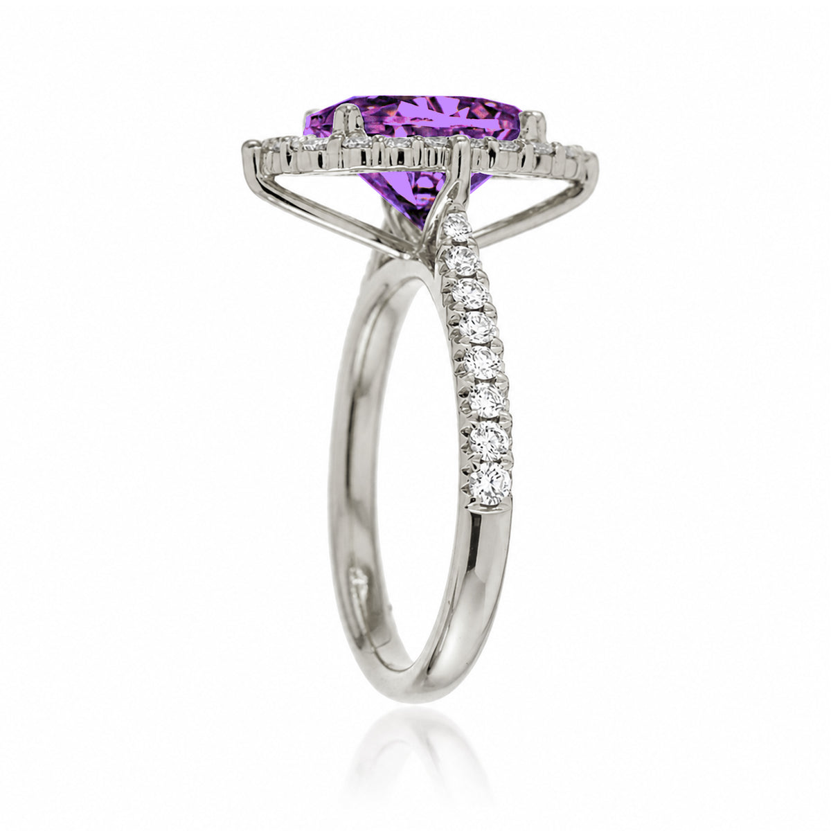 The Haley Oval Cut Amethyst Ring