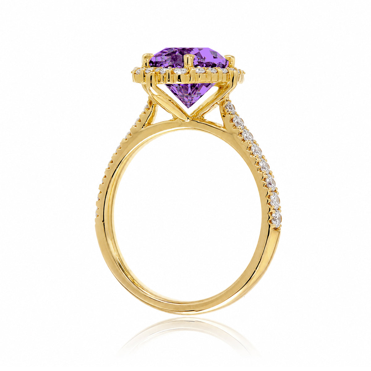The Haley Oval Cut Amethyst Ring
