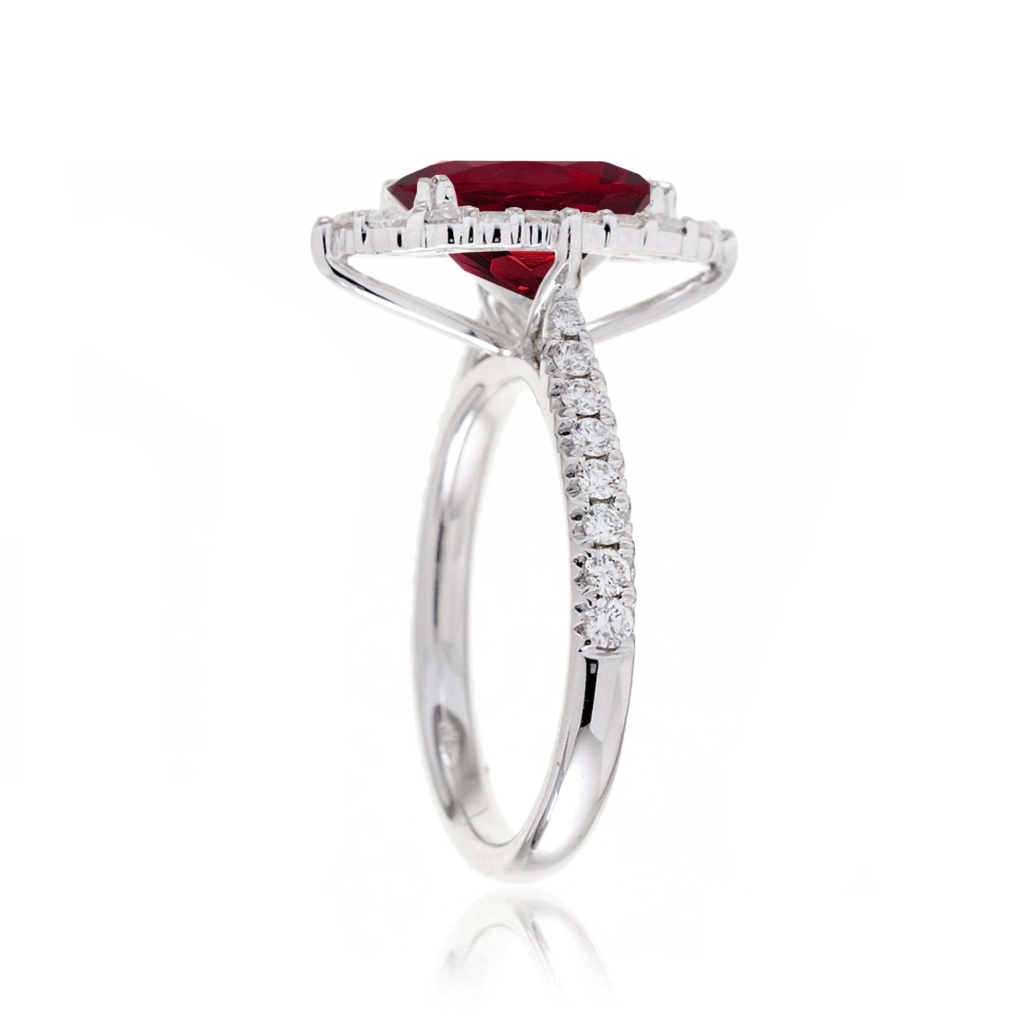 The Haley Oval Cut Ruby Ring
