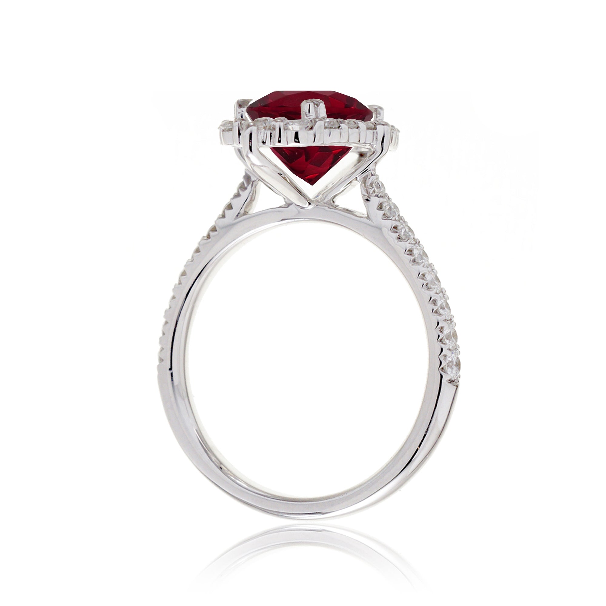 The Haley Oval Cut Ruby Ring