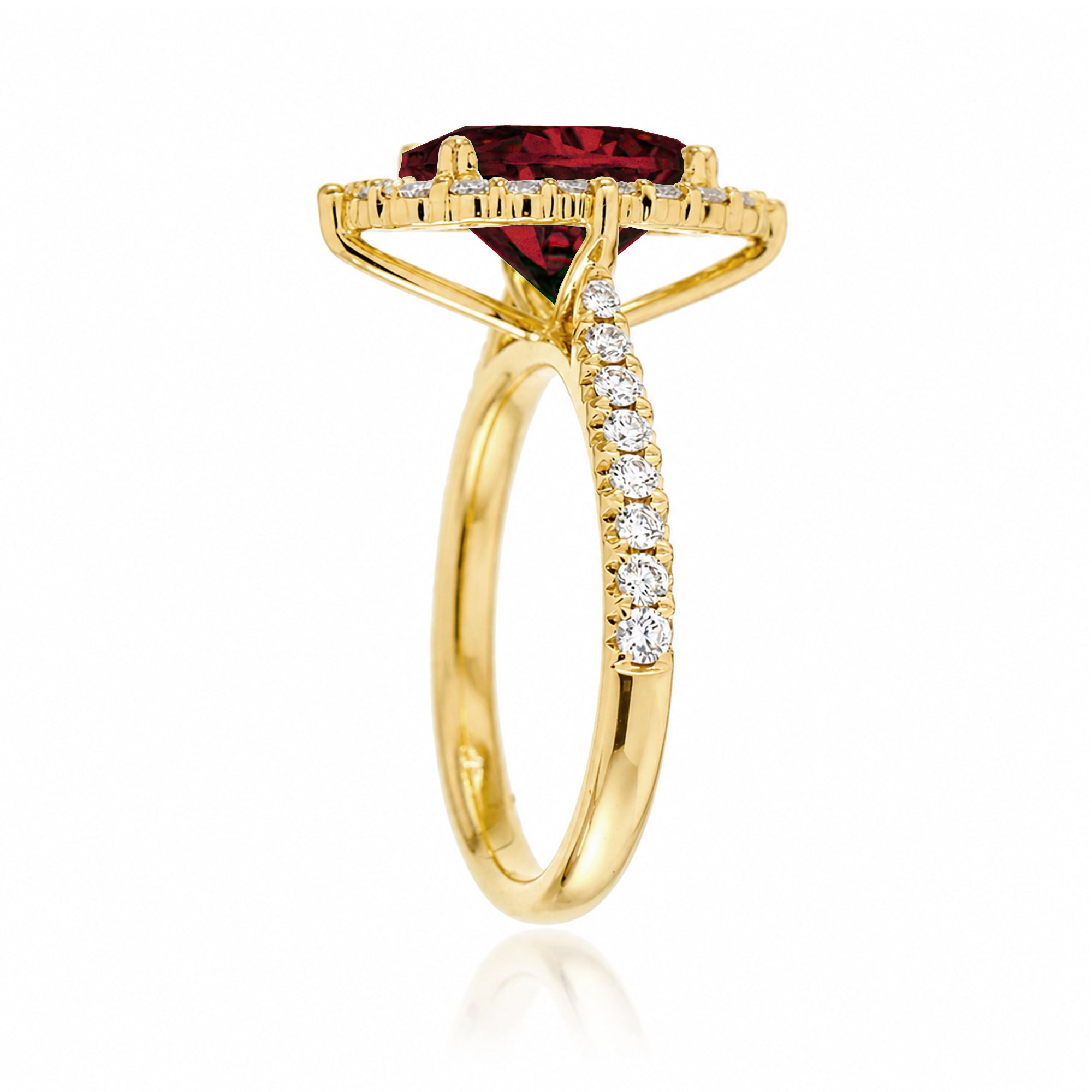 The Haley Marquise Cut Ruby Ring