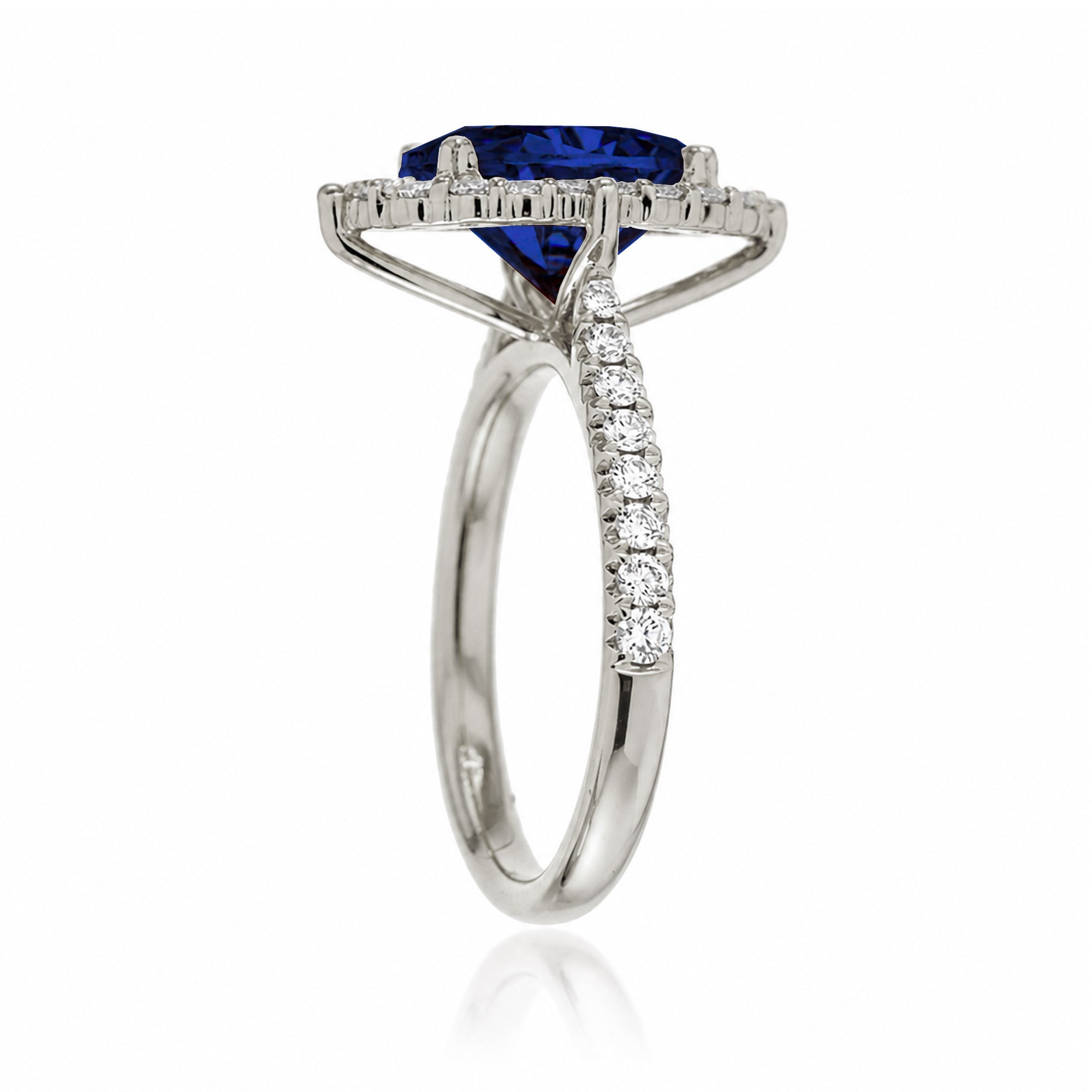 The Haley Marquise Cut Blue Sapphire Ring