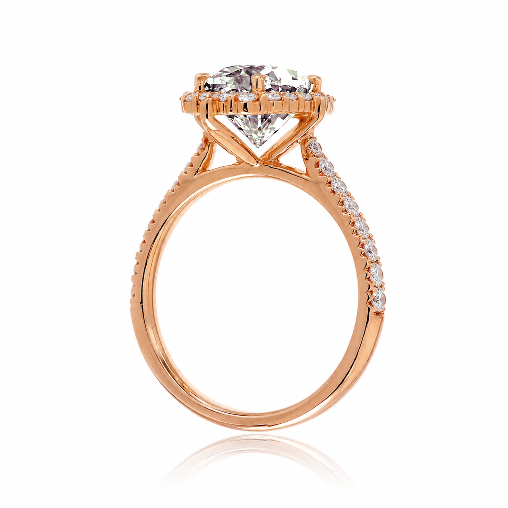The Haley Oval Cut Morganite Ring