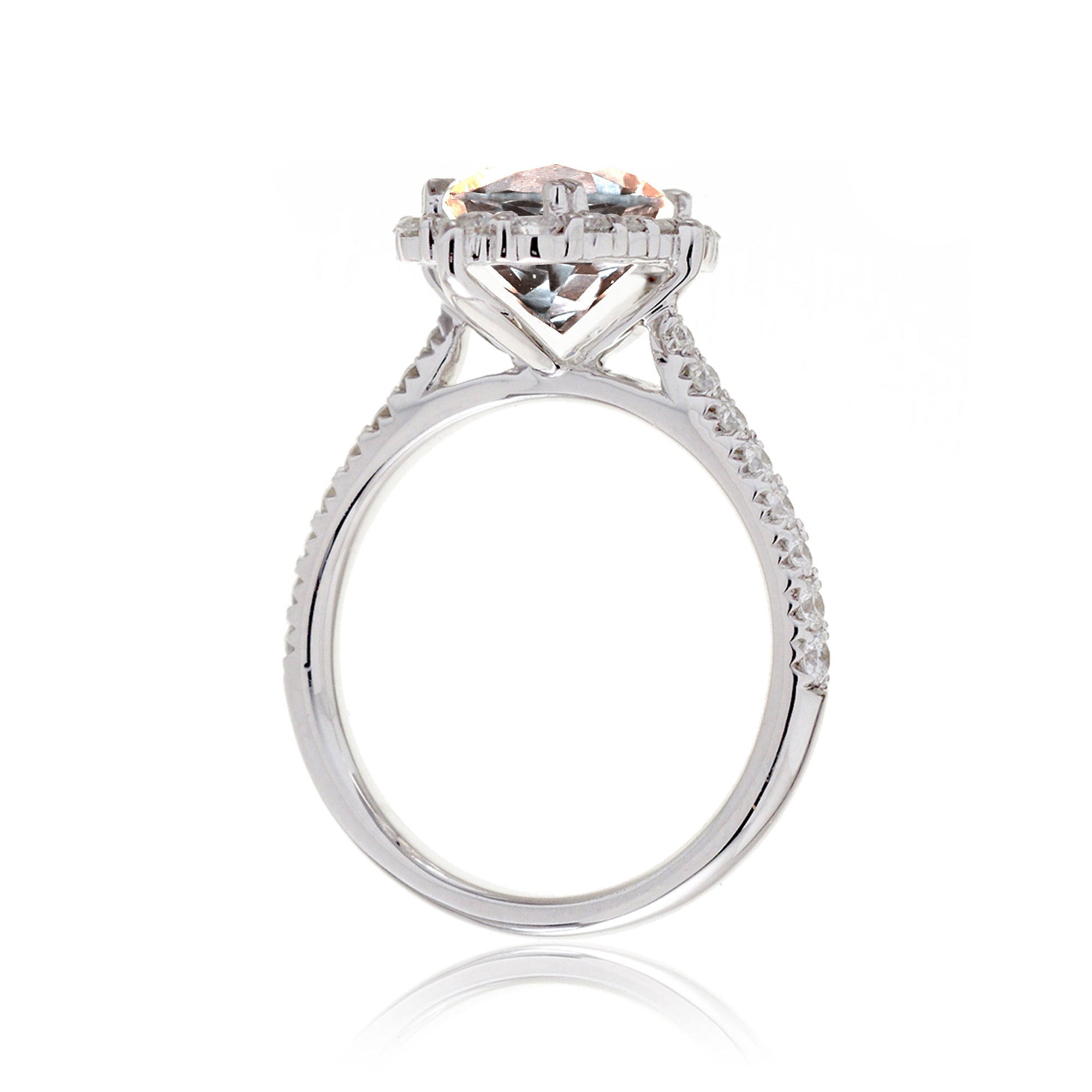 The Haley Oval Cut Morganite Ring