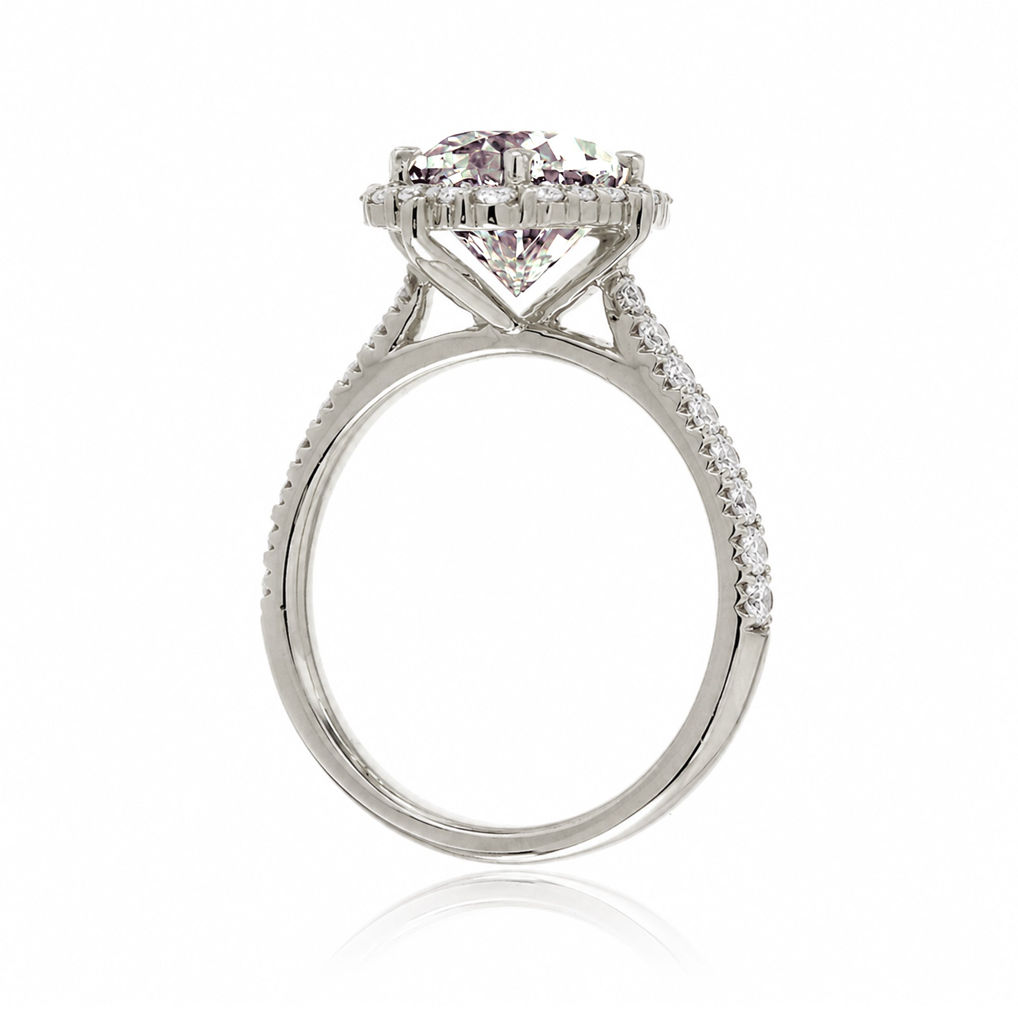 The Haley Oval Cut Morganite Ring