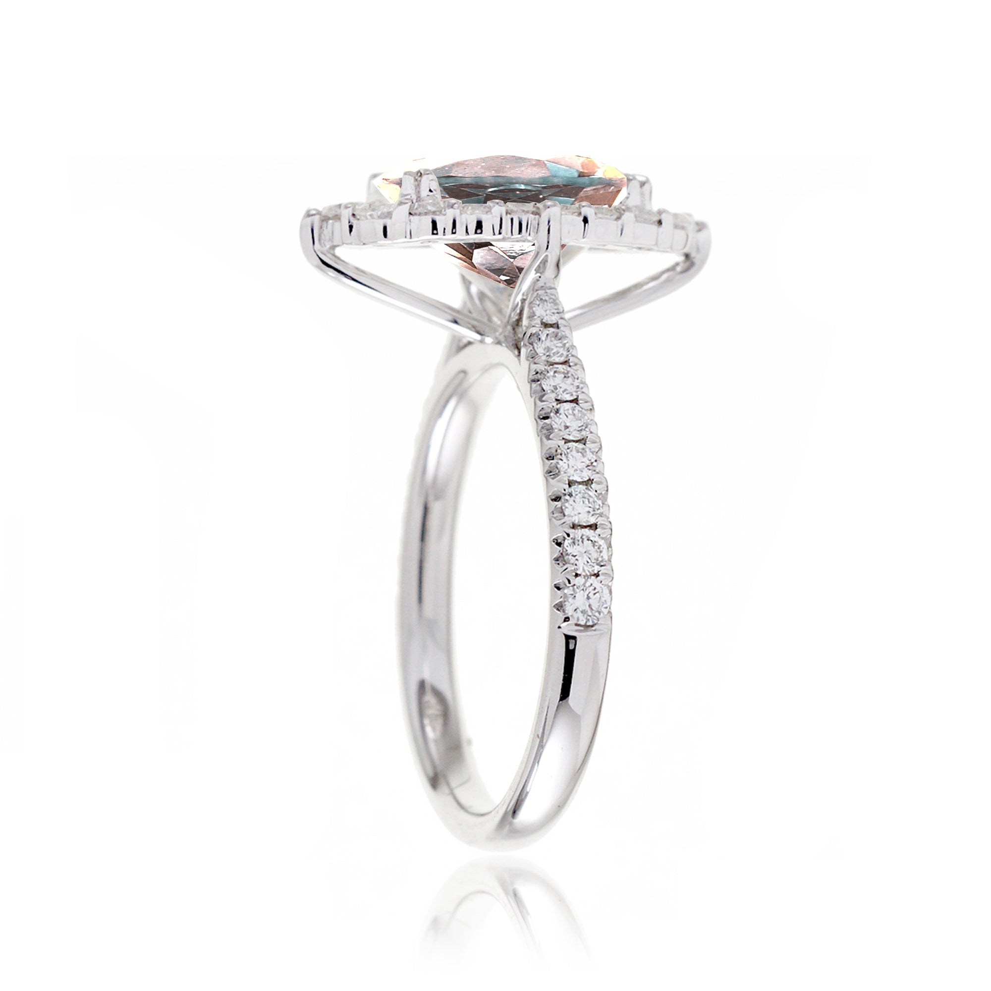 The Haley Oval Cut Morganite Ring