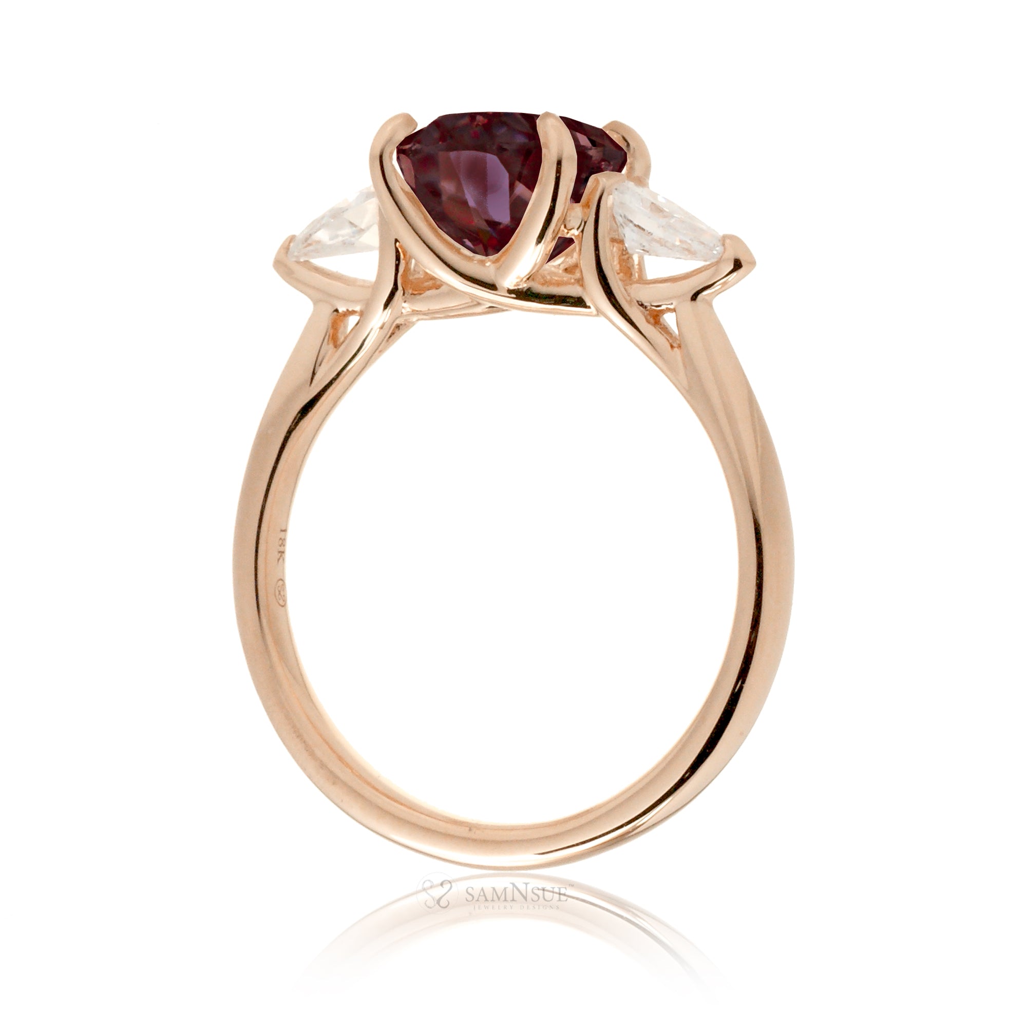 The Iris Oval Cut Ruby Ring
